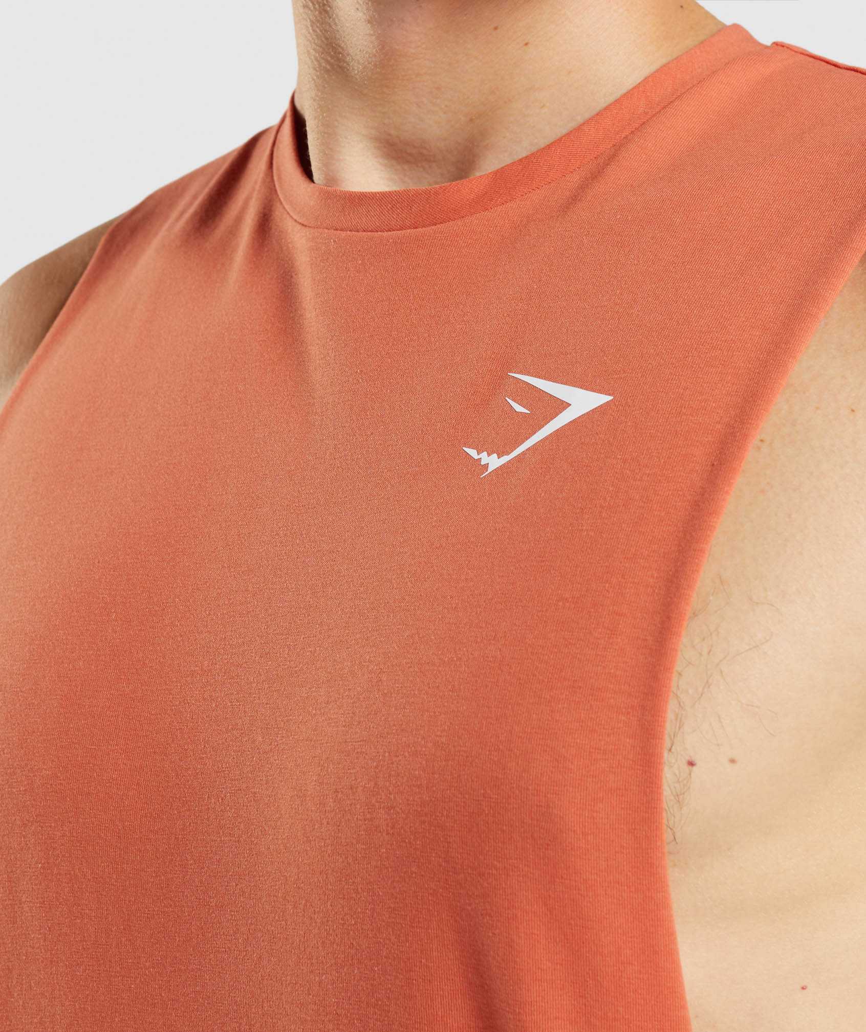 Gymshark Critical Drop Arm Tanktop Oranje | ELZM72893