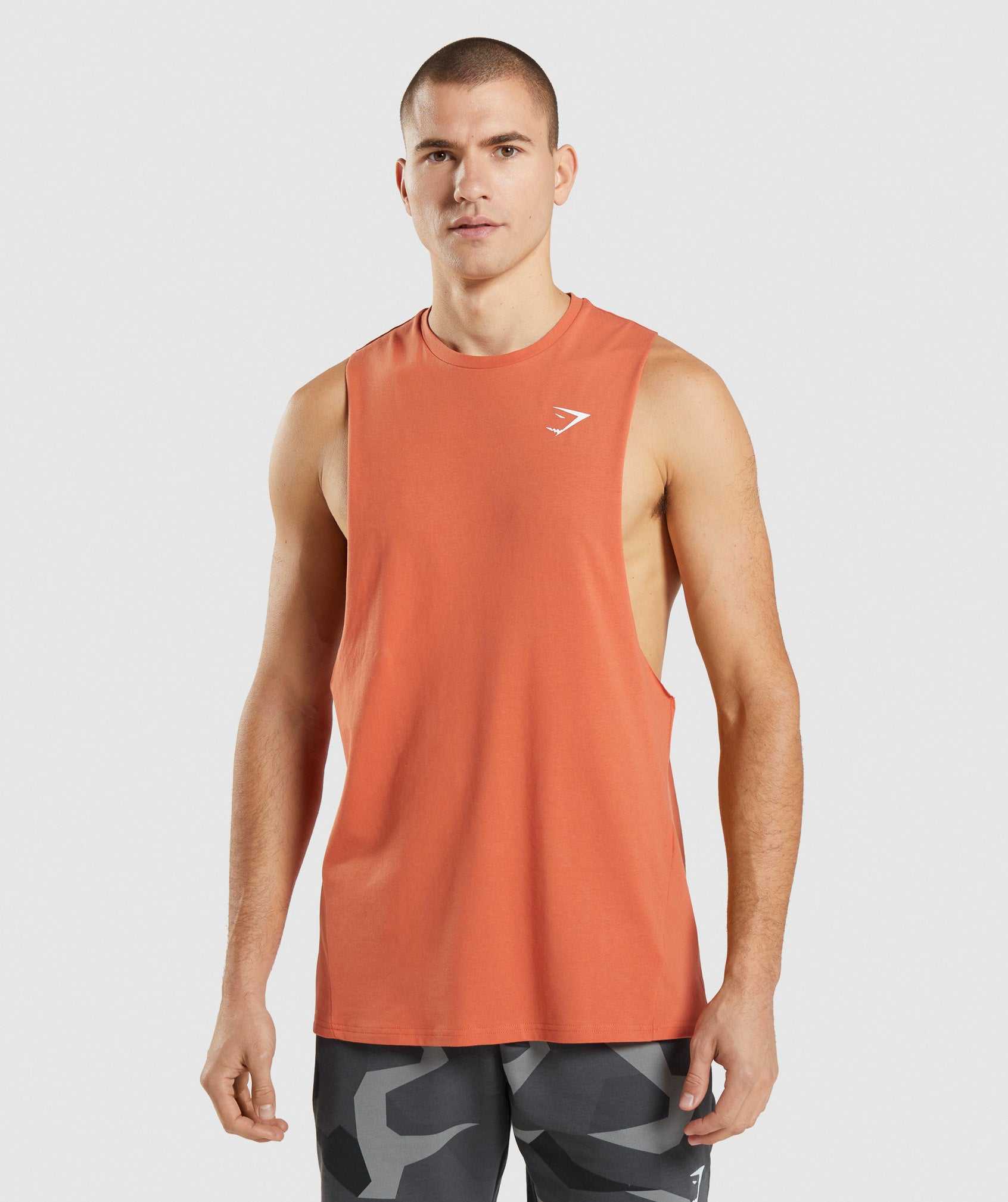 Gymshark Critical Drop Arm Tanktop Oranje | ELZM72893