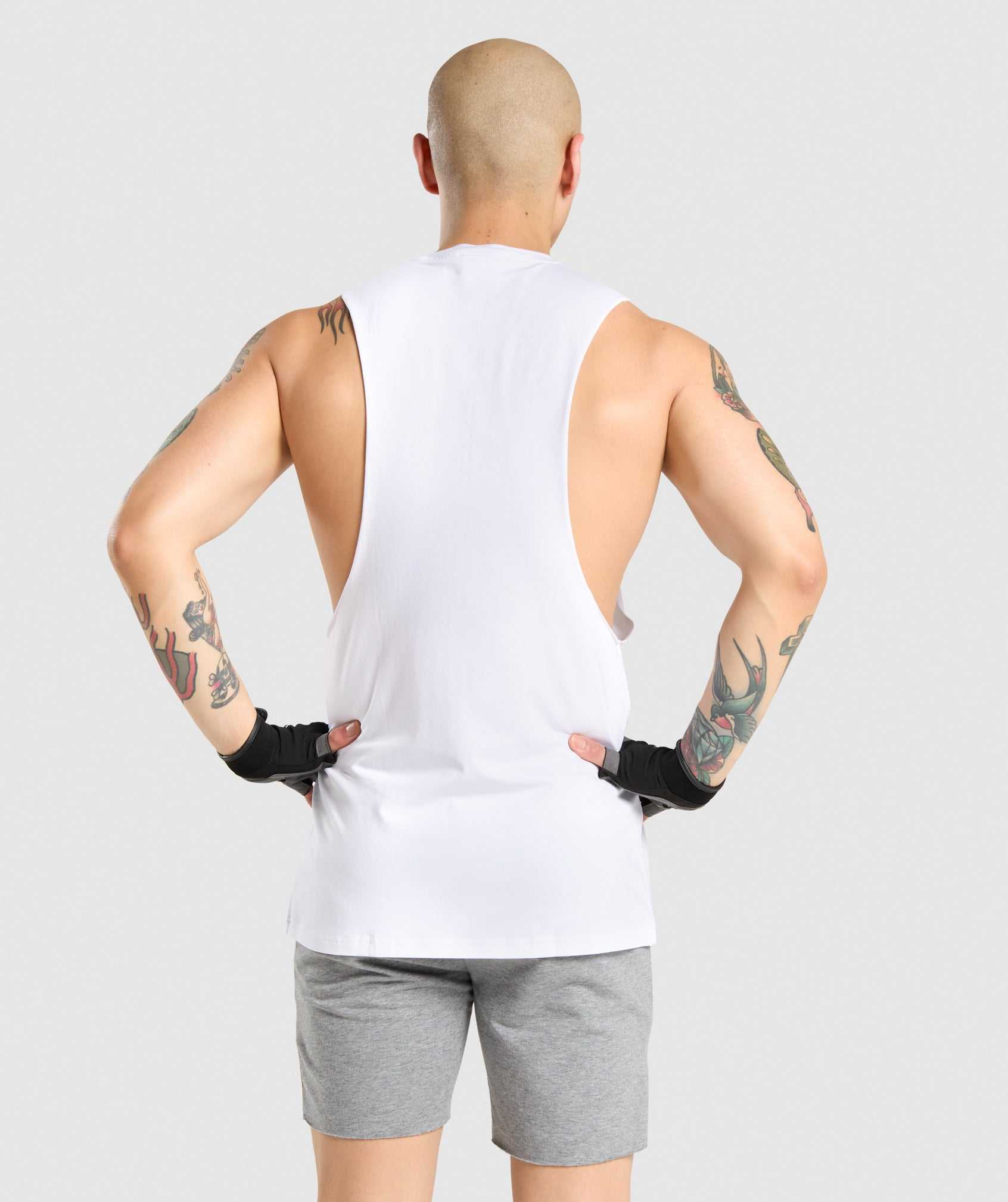 Gymshark Critical Drop Arm Tanktop Wit | MIDV32891