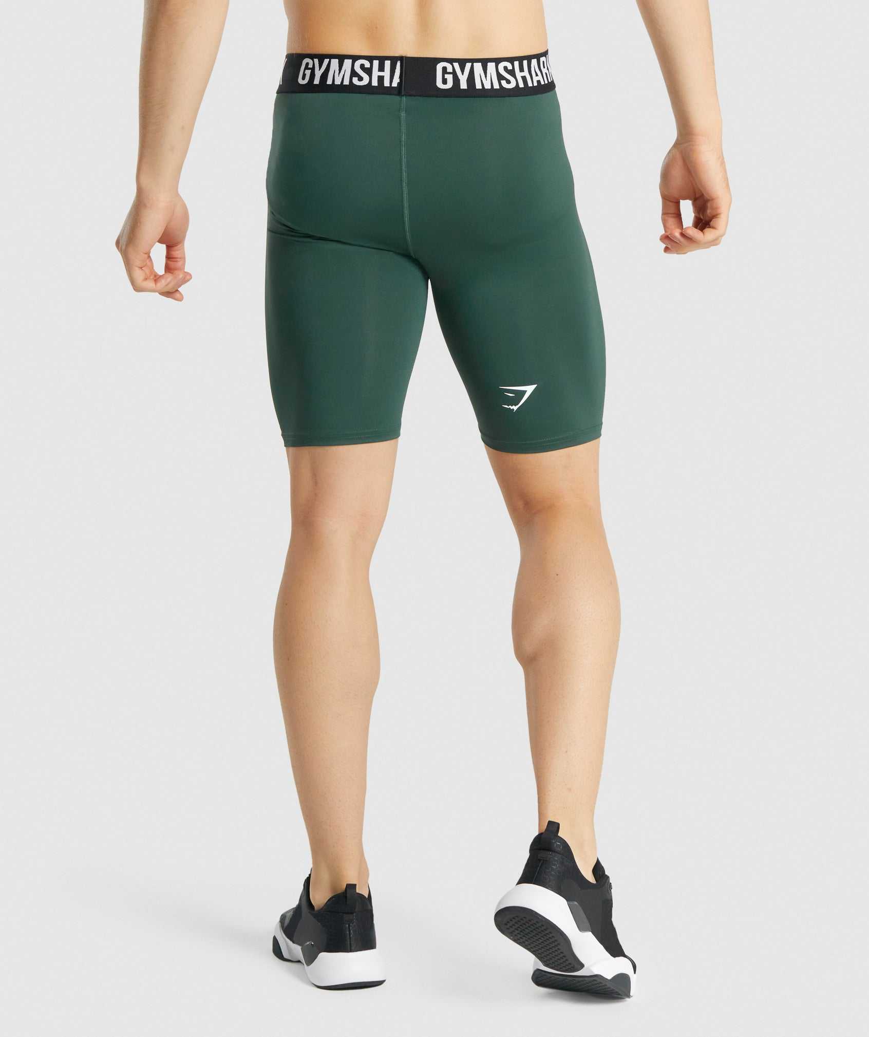 Gymshark Element Baselayer - Dark Green Korte Broek Donkergroen | HAKB79518