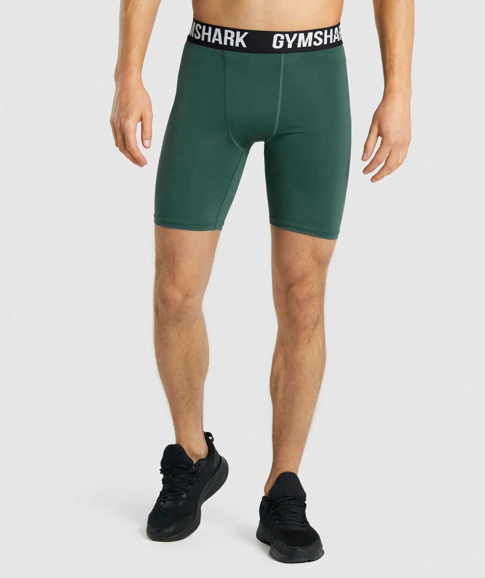 Gymshark Element Baselayer - Dark Green Korte Broek Donkergroen | HAKB79518