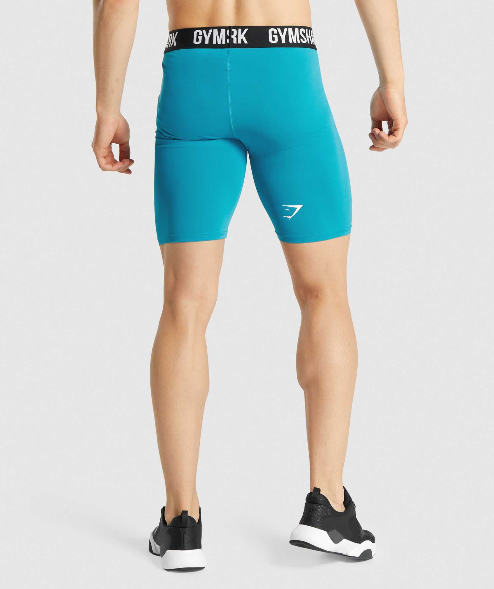 Gymshark Element Baselayer Korte Broek Blauw | AGRV82174