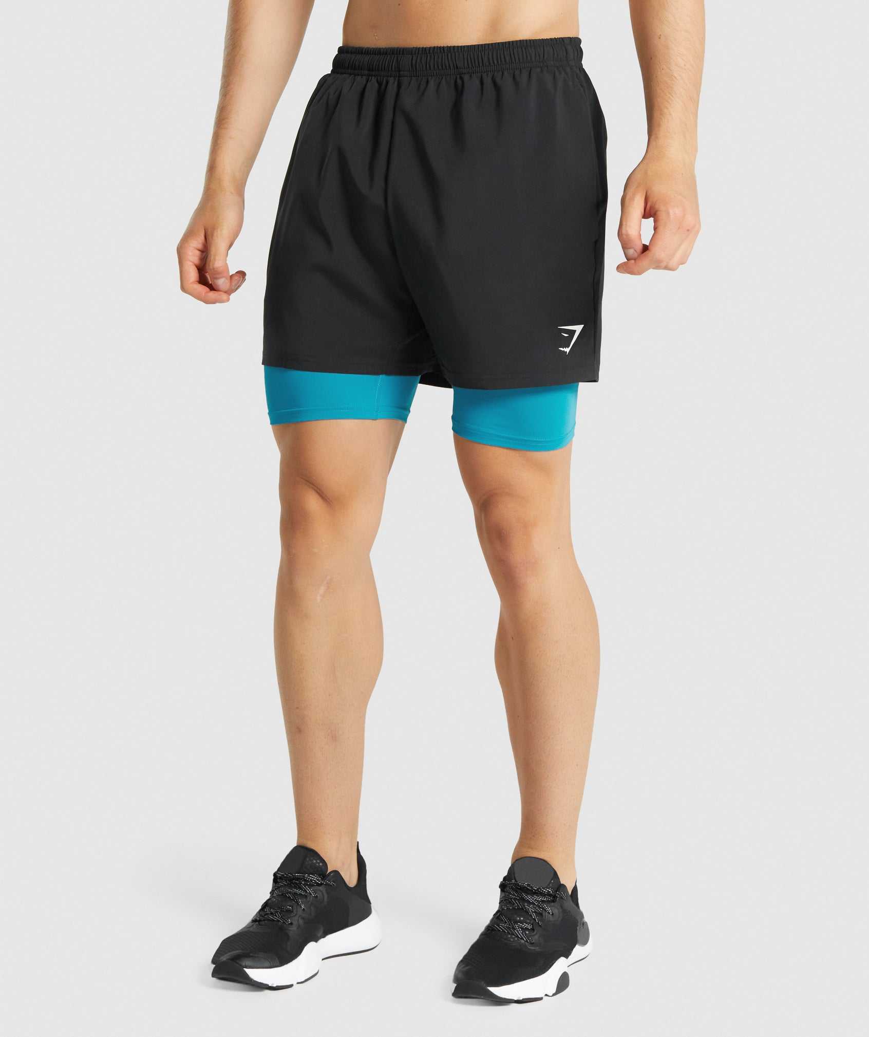 Gymshark Element Baselayer Korte Broek Blauw | AGRV82174