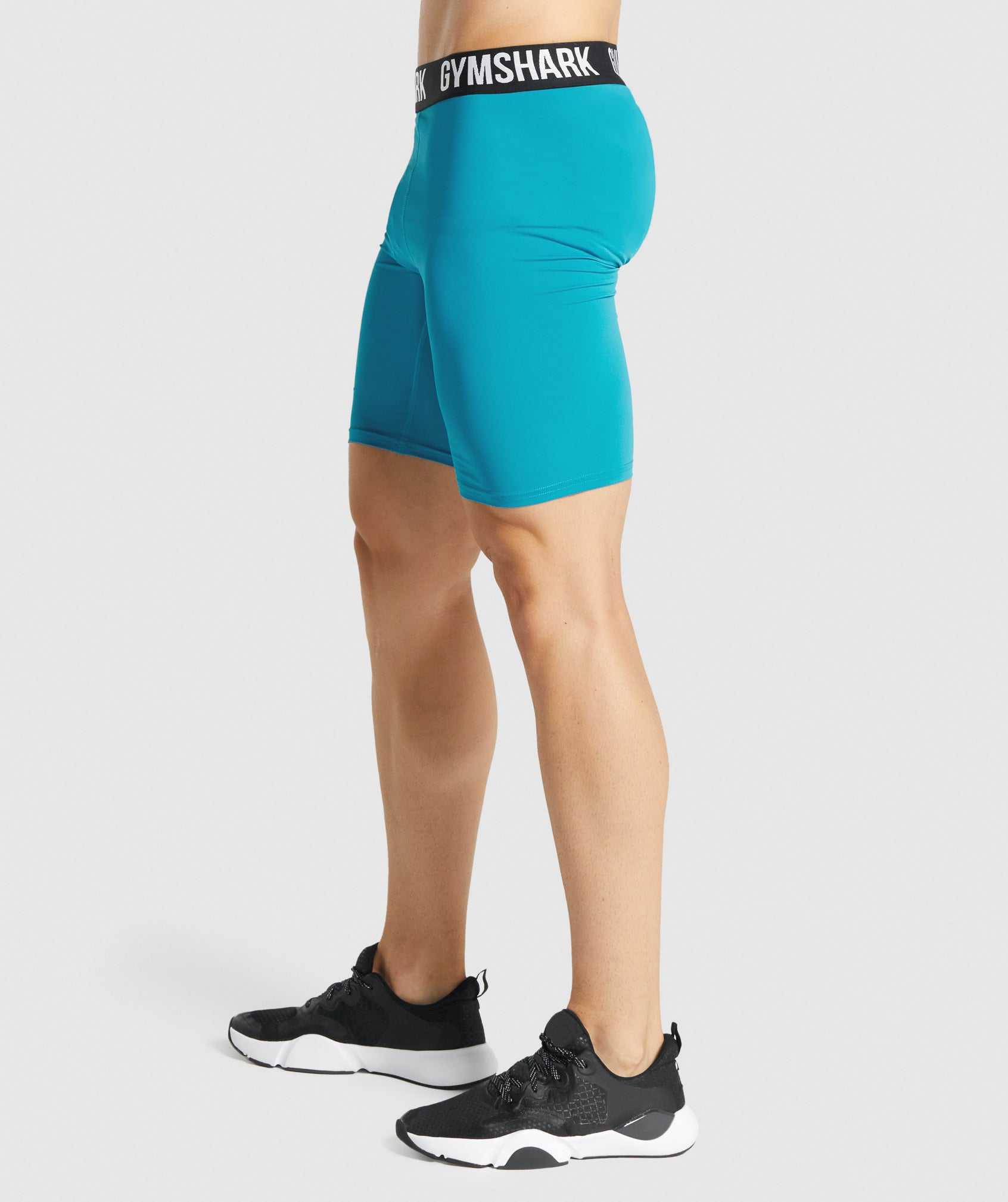 Gymshark Element Baselayer Korte Broek Blauw | AGRV82174