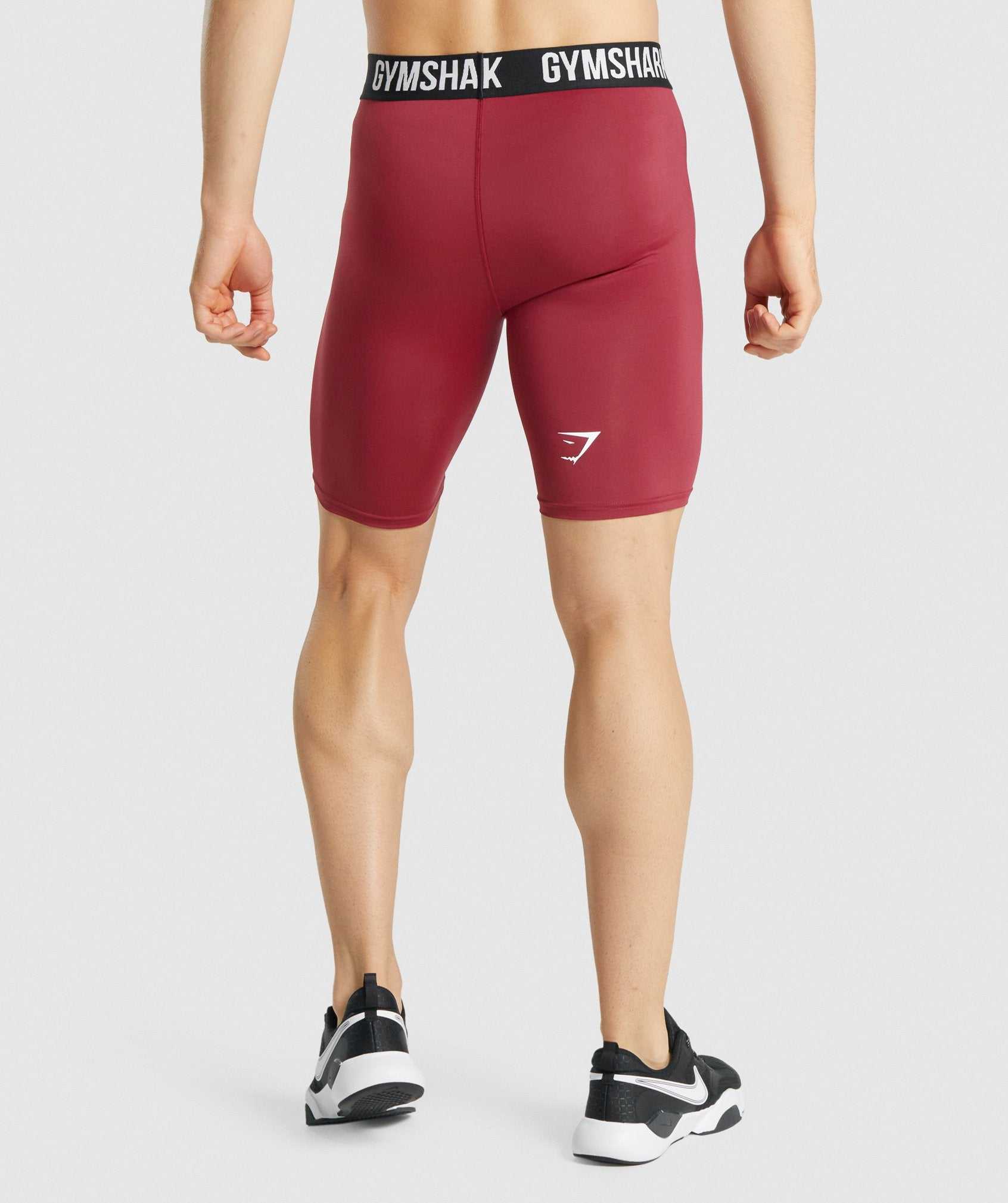 Gymshark Element Baselayer Korte Broek Bordeaux | IUWF52764