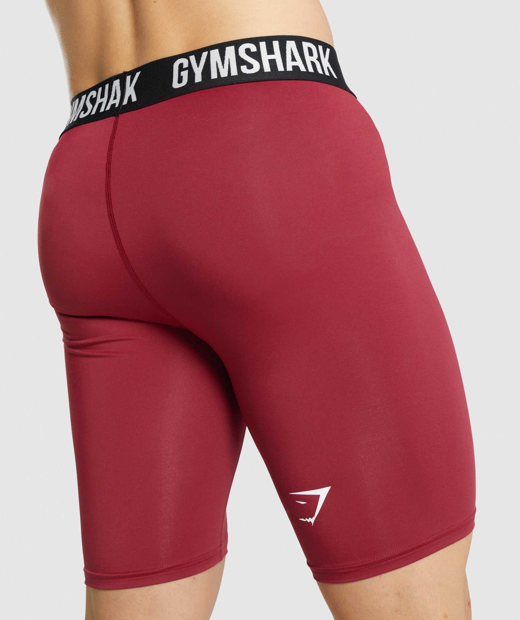 Gymshark Element Baselayer Korte Broek Bordeaux | IUWF52764