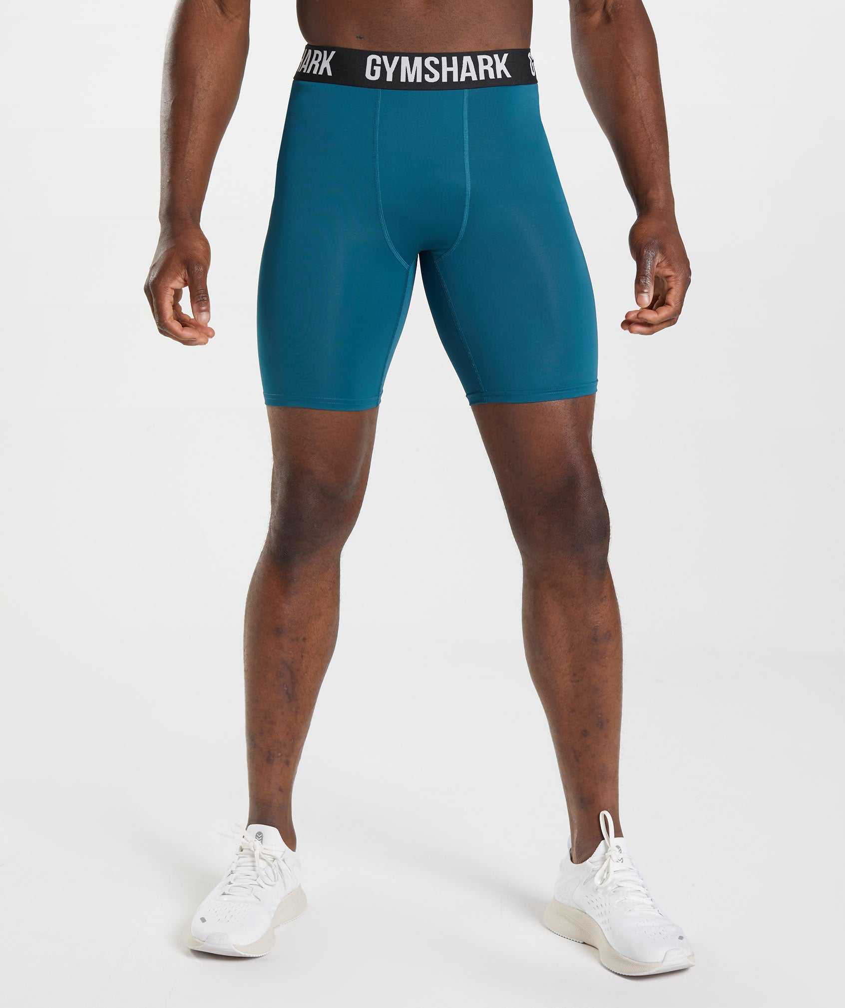 Gymshark Element Baselayer Korte Broek Blauw | KGJN10538