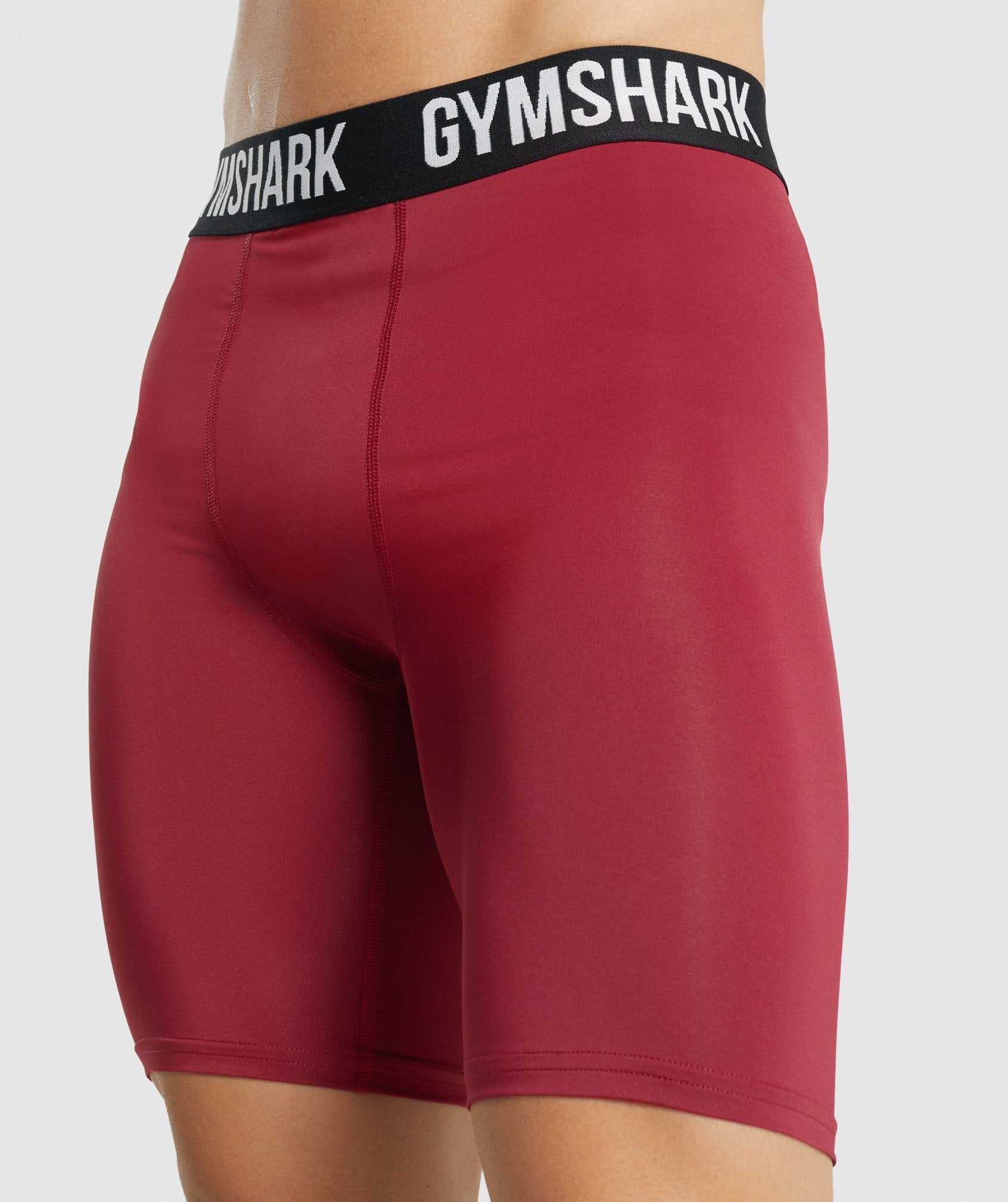 Gymshark Element Baselayer Korte Broek Bordeaux | QDYB10958