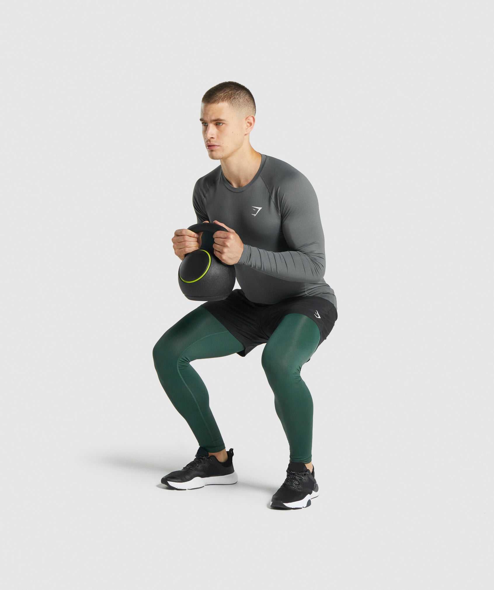 Gymshark Element Baselayer Korte Broek Donkergroen | WHEO37641