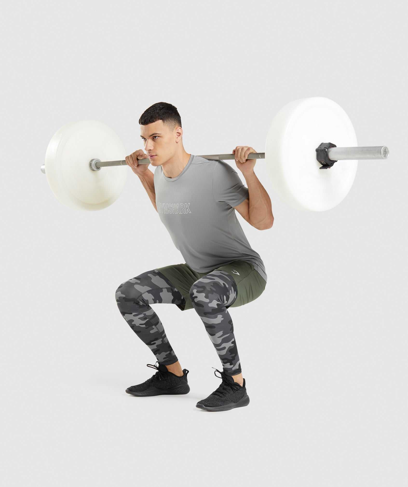 Gymshark Element Baselayer Korte Broek Grijs | NDKC67543