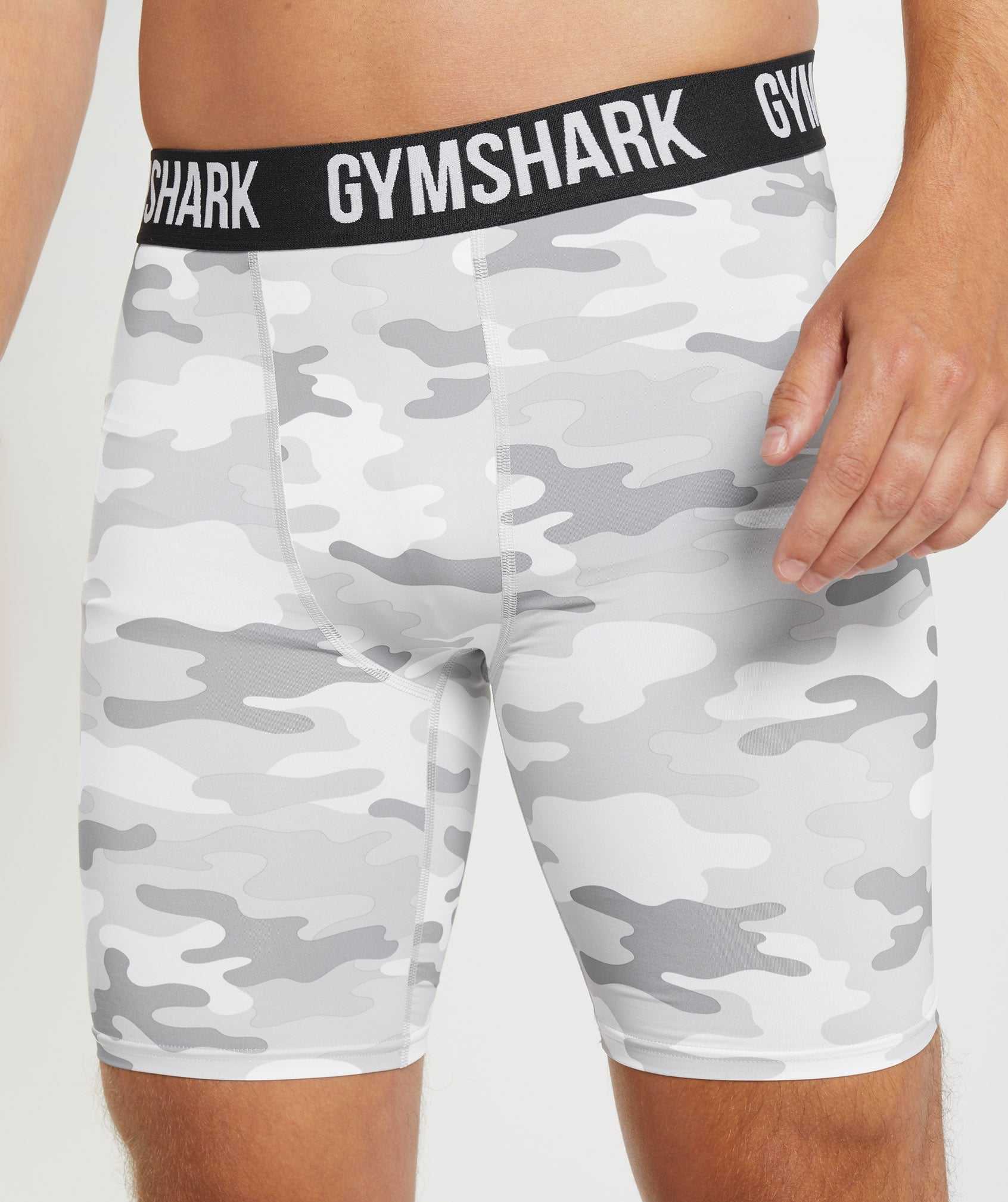 Gymshark Element Baselayer Korte Broek Lichtgrijs | IFZM43156