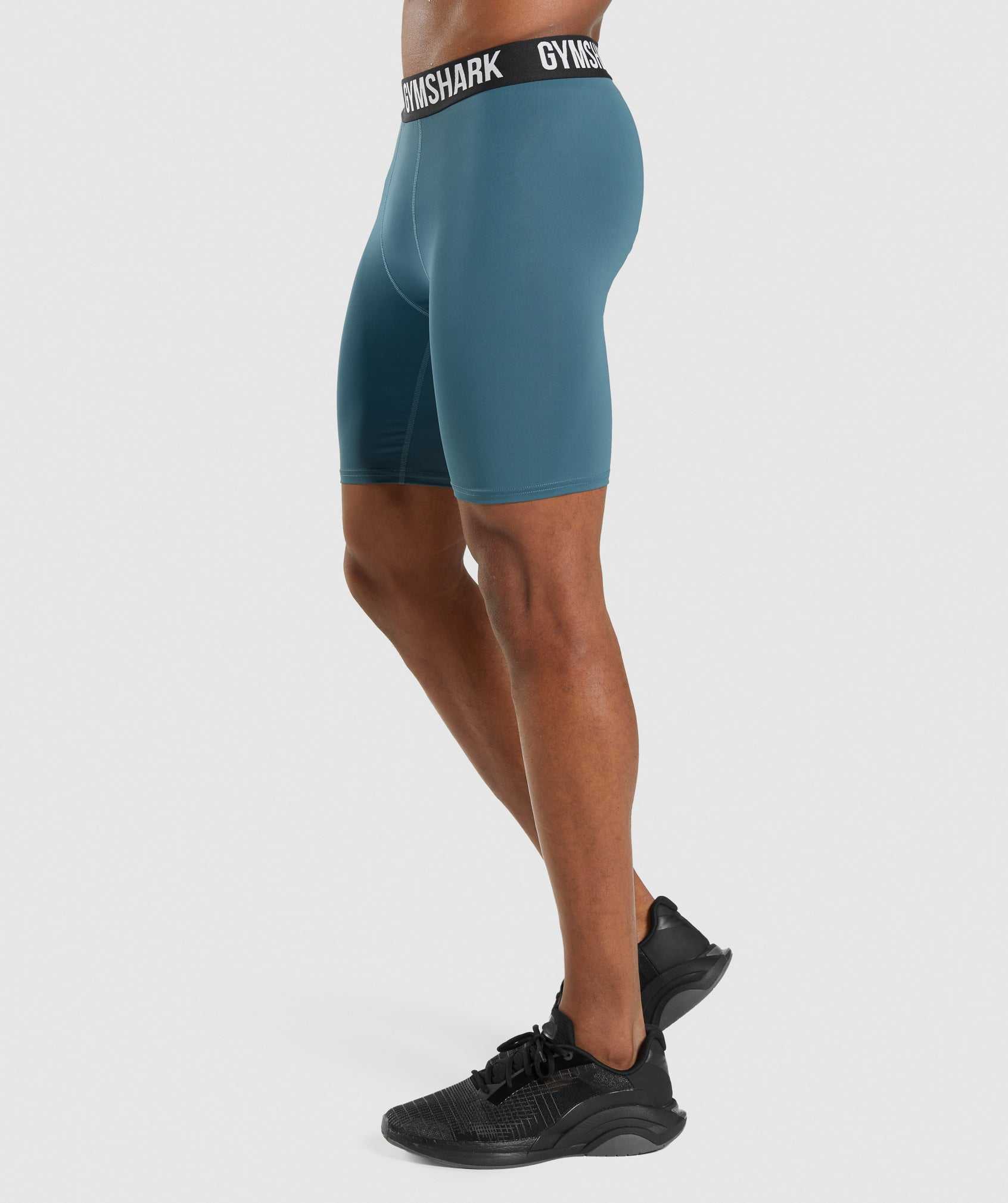 Gymshark Element Baselayer Korte Broek Turquoise | DTJZ14273