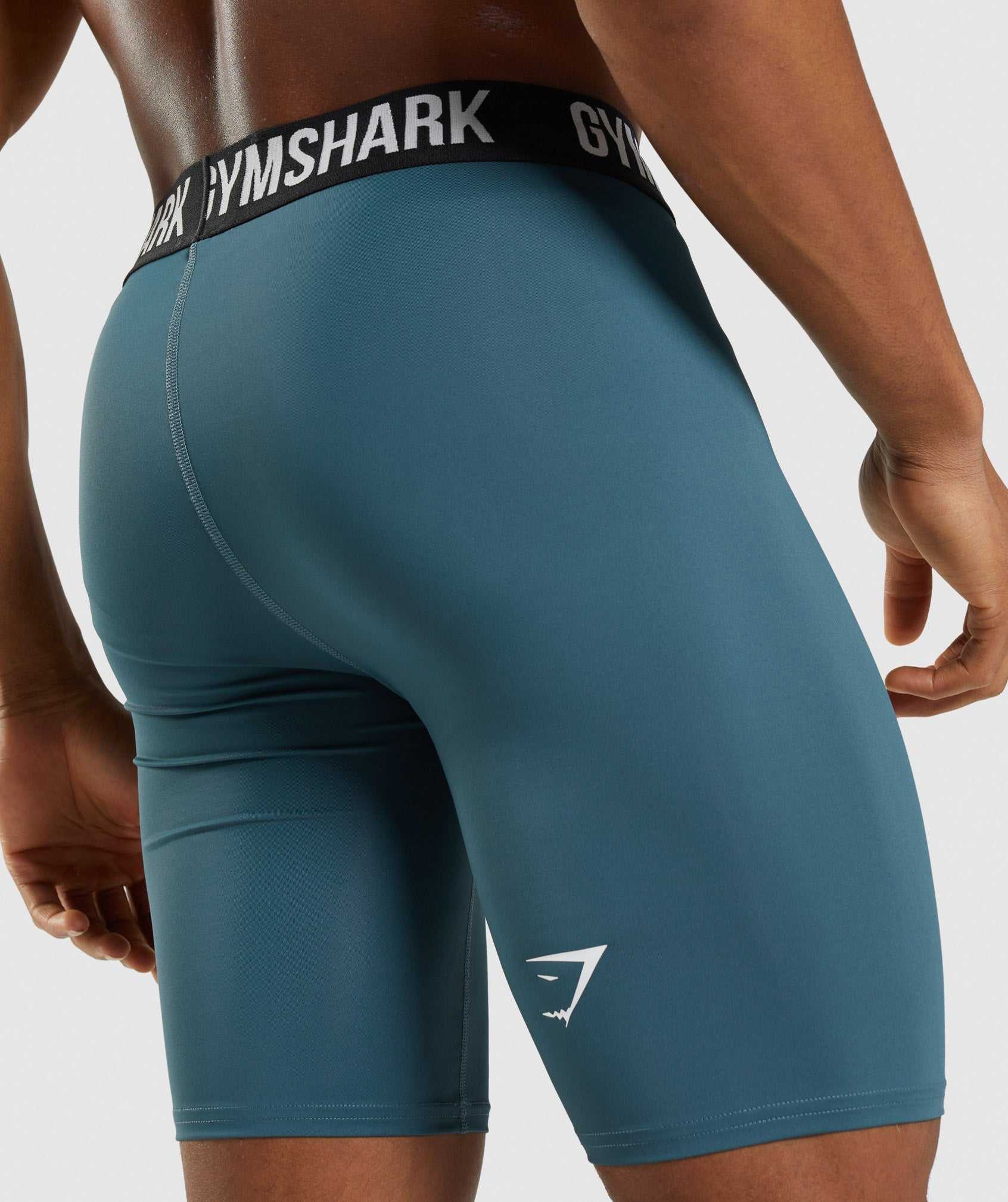 Gymshark Element Baselayer Korte Broek Turquoise | DTJZ14273