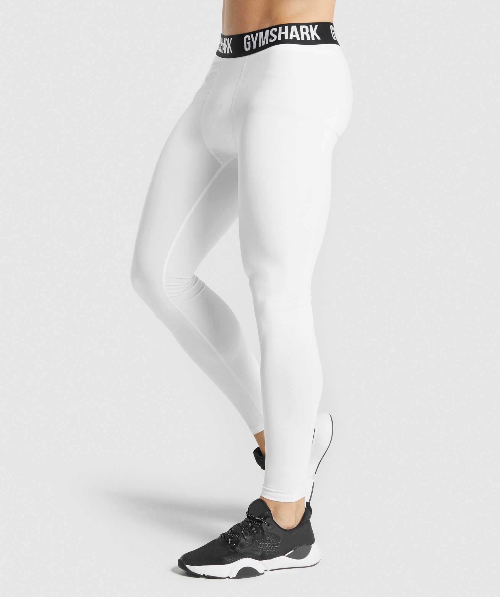 Gymshark Element Baselayer Korte Broek Wit | OQXW32578