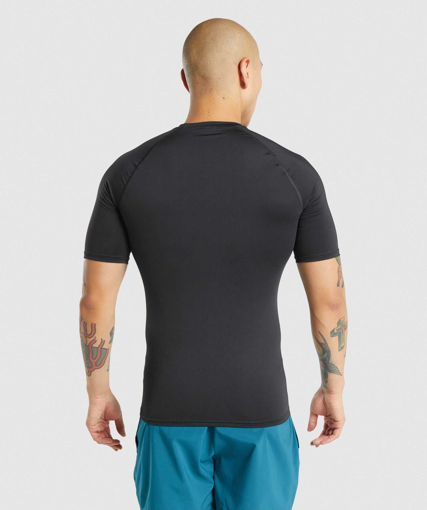 Gymshark Element Baselayer Korte Broek Zwart | EAGR87319