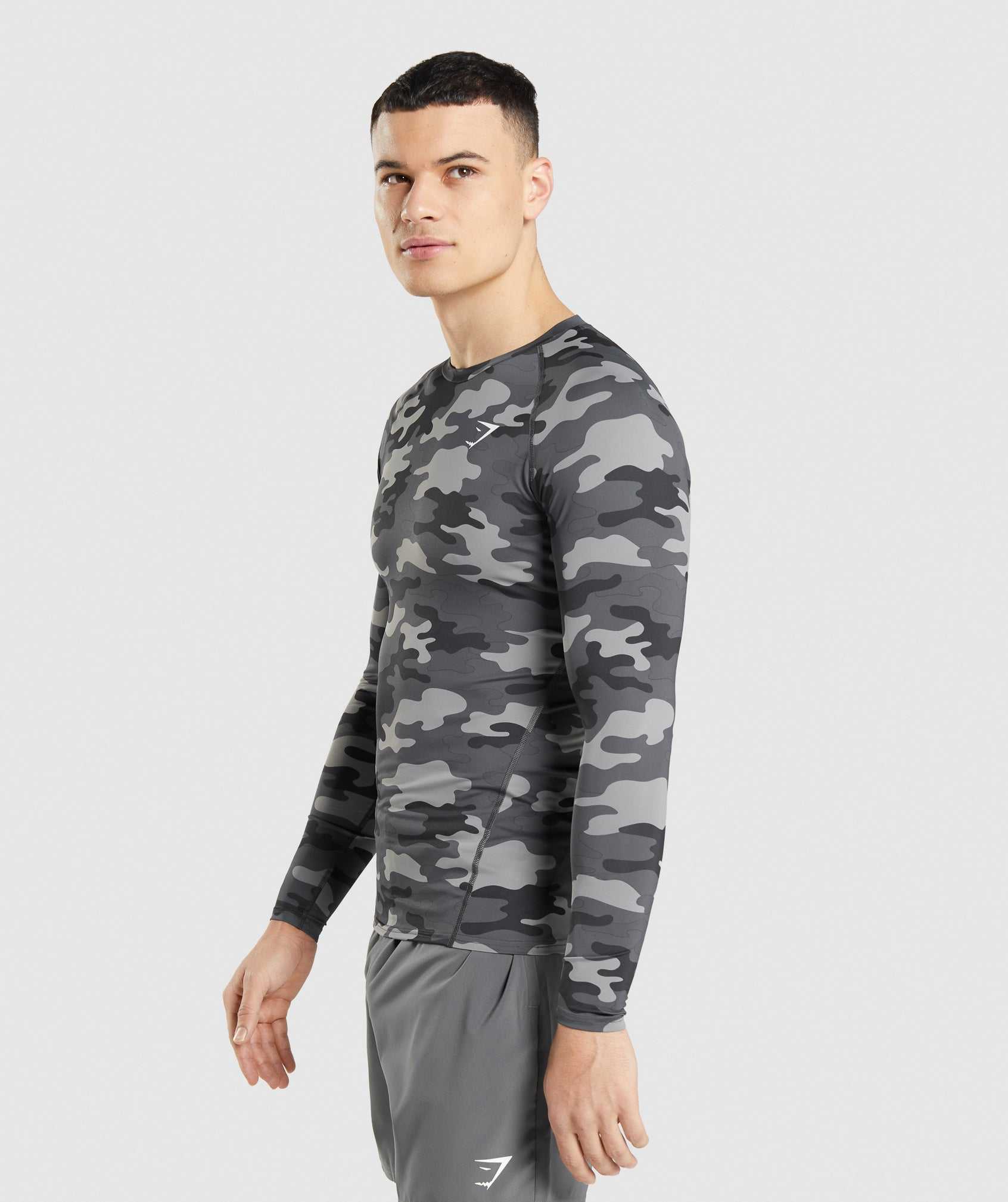 Gymshark Element Baselayer Long Sleeve Korte Broek Grijs | CVUE02986