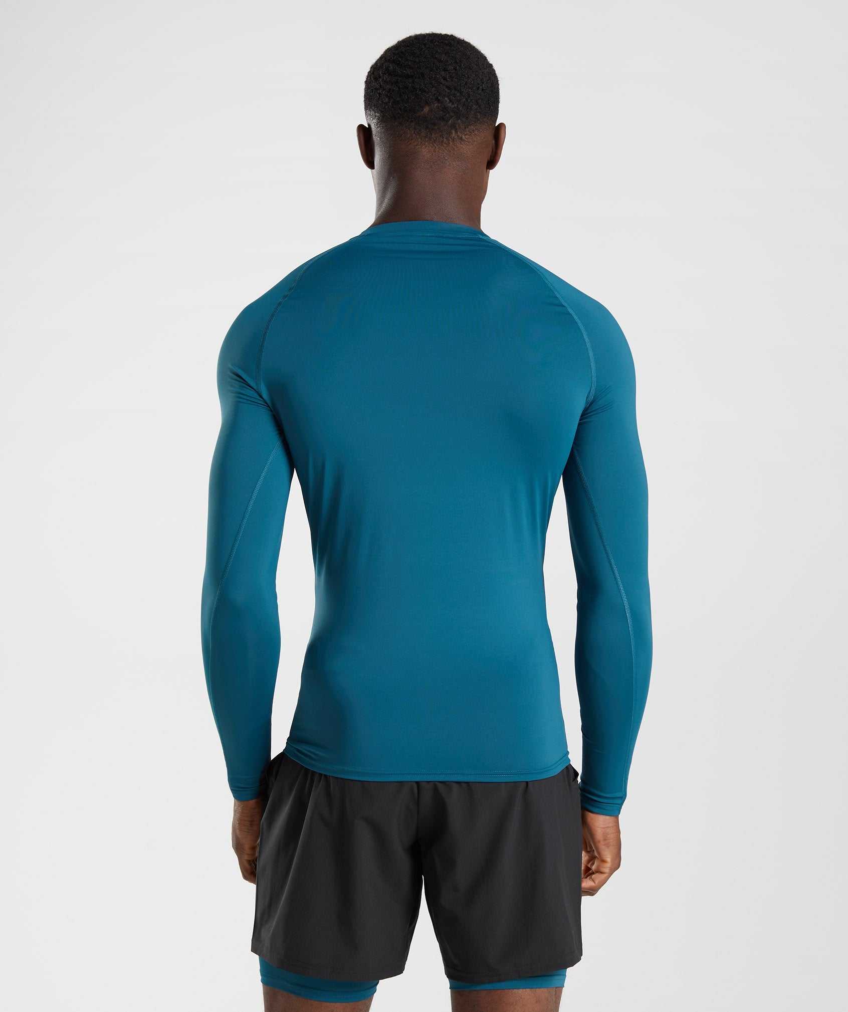 Gymshark Element Baselayer Long Sleeve T-shirts Blauw | JNTU61354