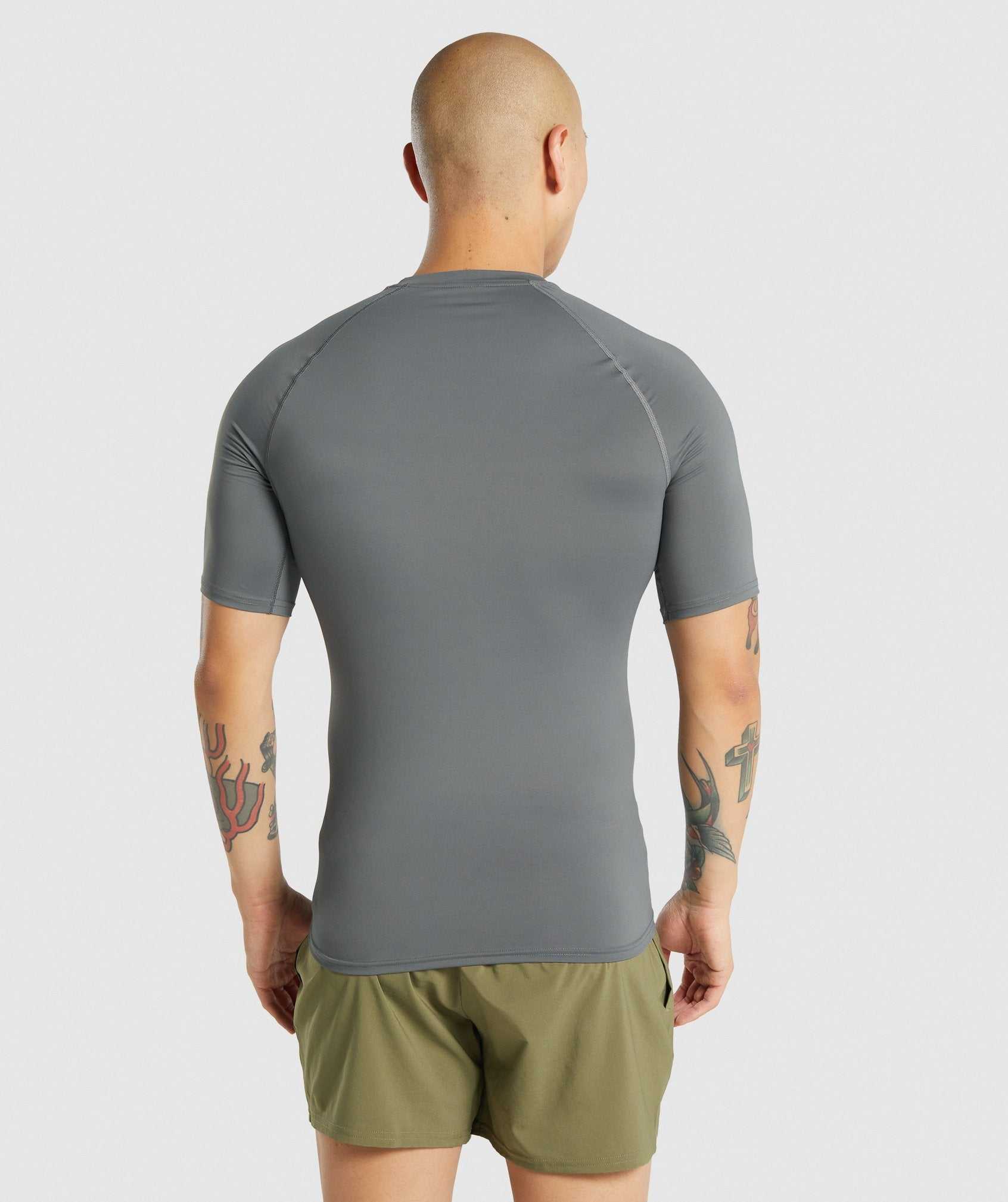 Gymshark Element Baselayer T-shirts Grijs | MGYP32048