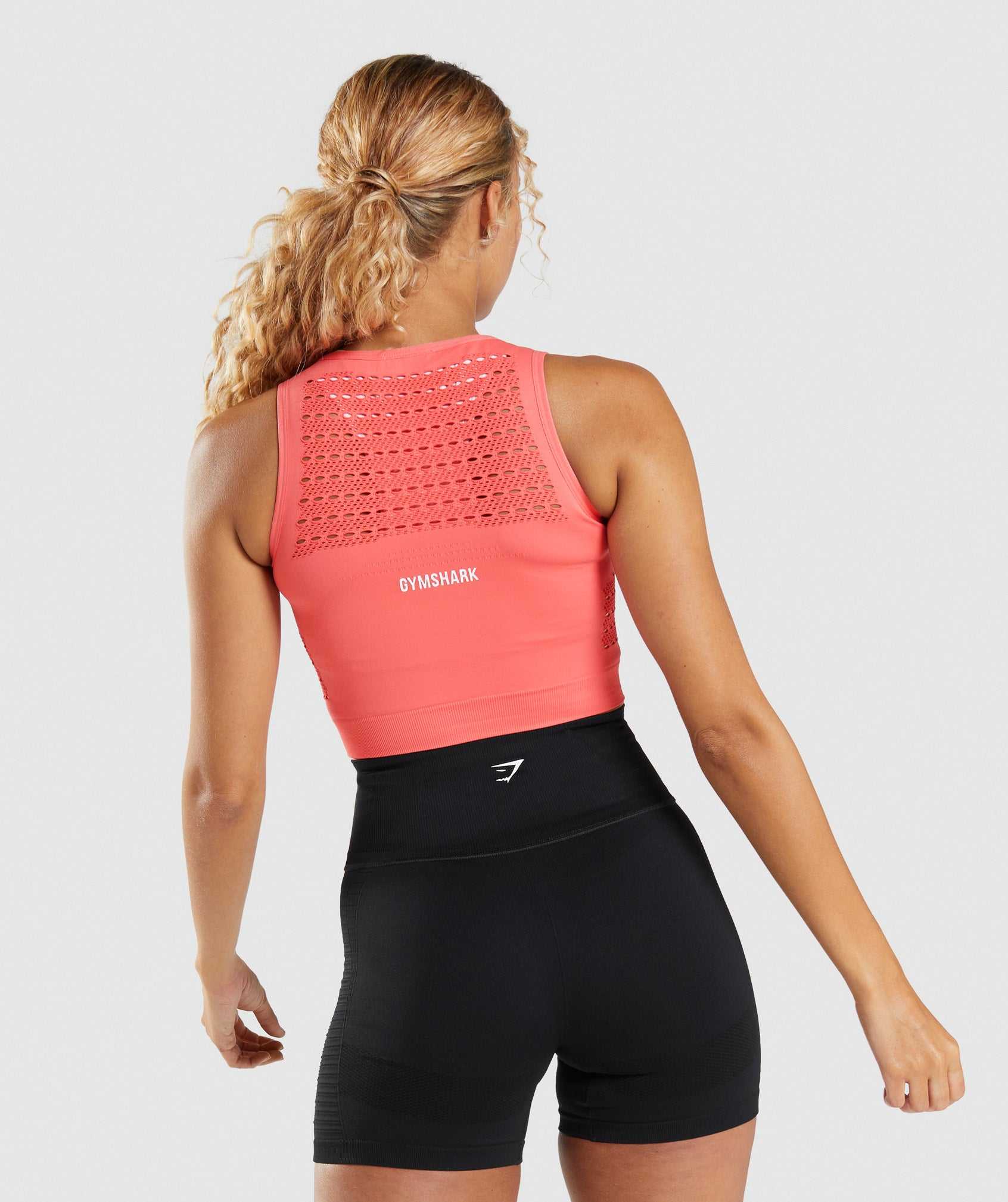 Gymshark Energy Seamless Crop Tanktop Roze | FMQG80493