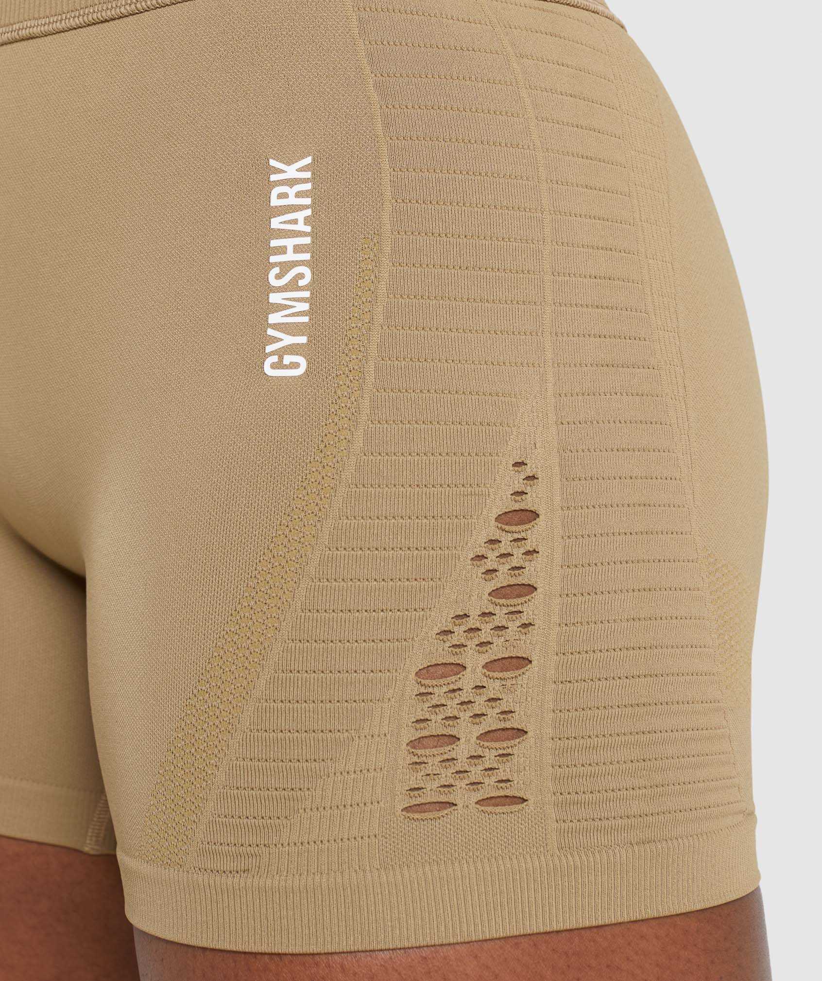 Gymshark Energy Seamless Korte Broek Bruin | GFUM52784