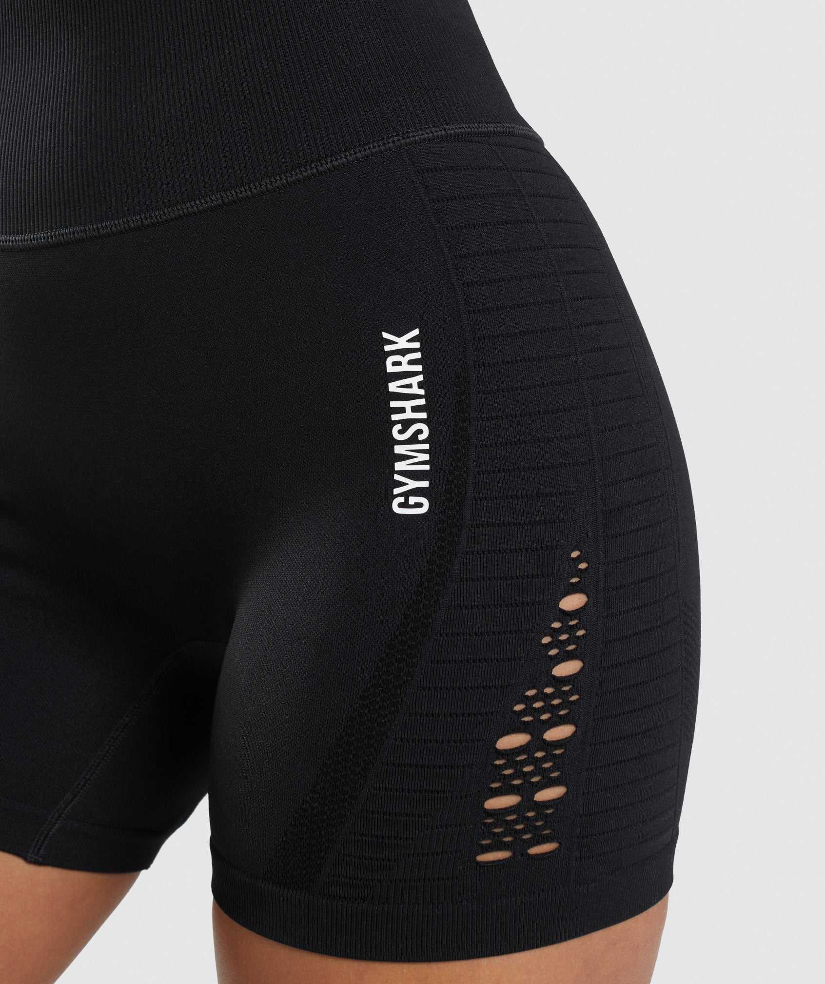 Gymshark Energy Seamless Korte Broek Zwart | GDOY98752