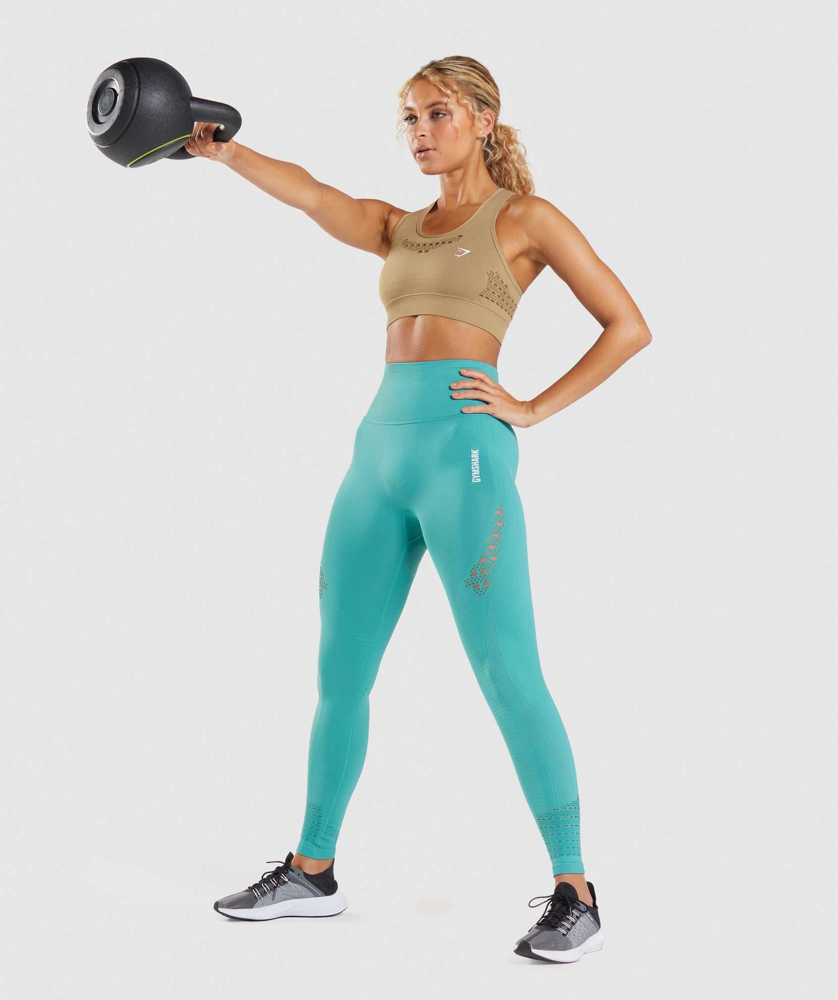 Gymshark Energy Seamless Sport Bh Bruin | FTXU76598