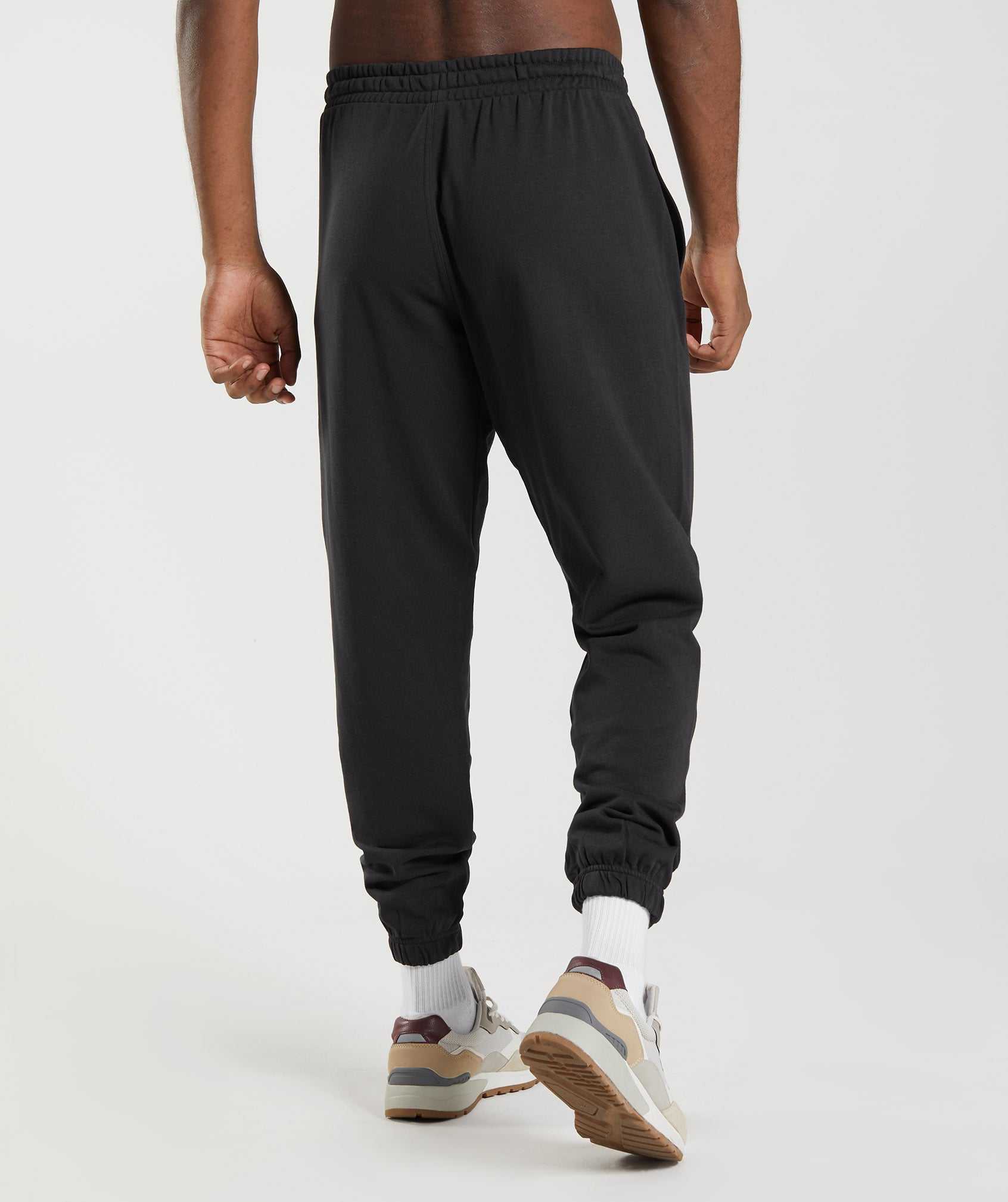 Gymshark Essential Oversized Joggingbroeken Zwart | NHRX98364