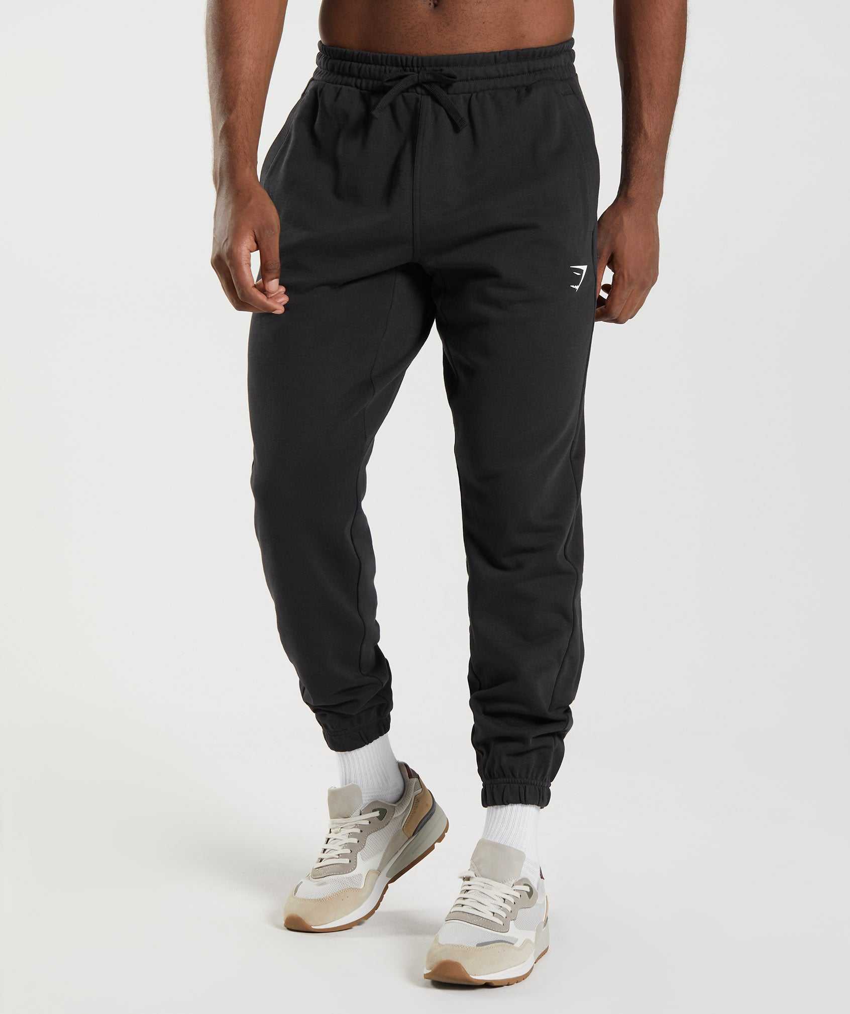 Gymshark Essential Oversized Joggingbroeken Zwart | NHRX98364