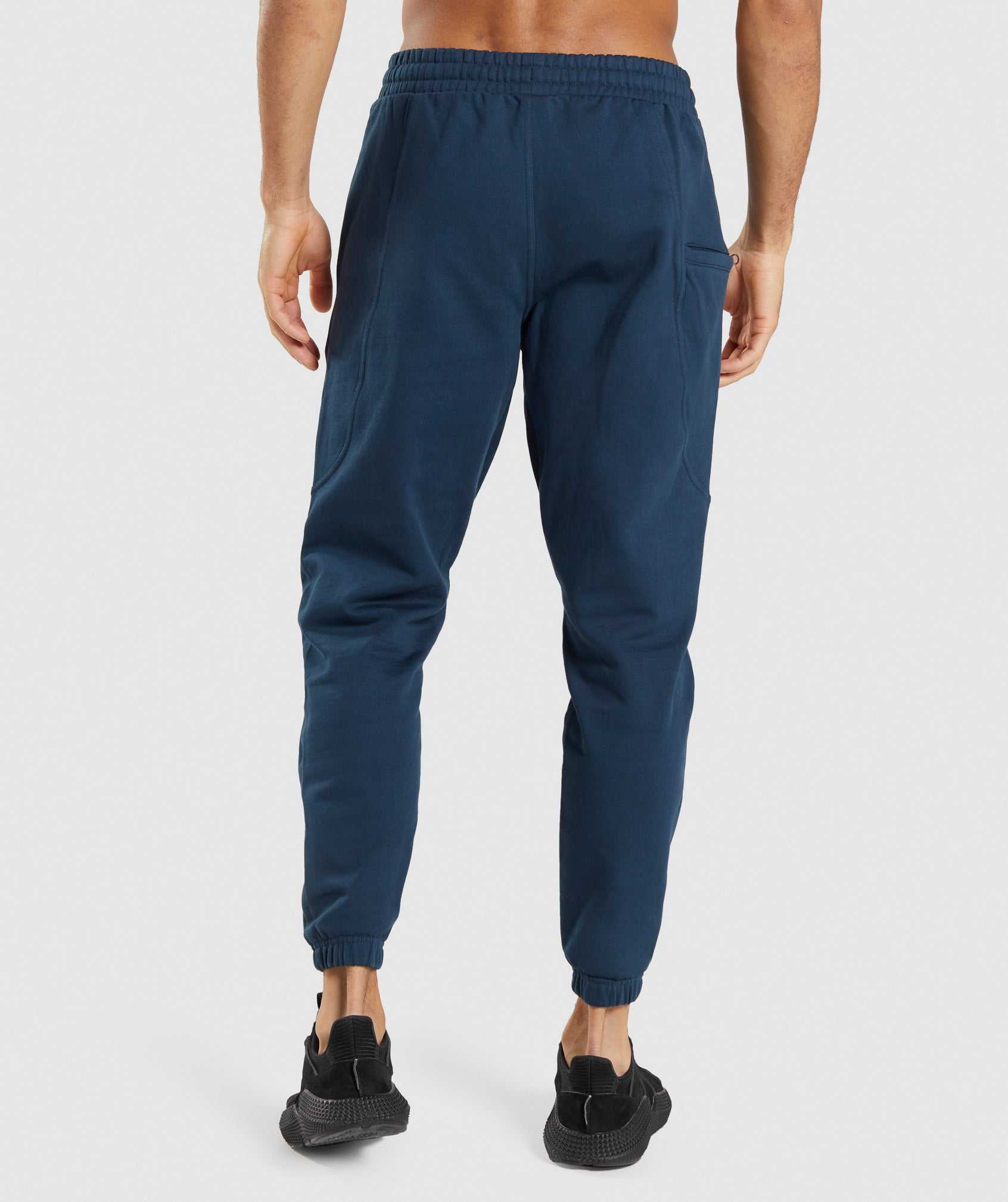 Gymshark Essential Oversized Joggingbroeken Donkerblauw | SPHN90364