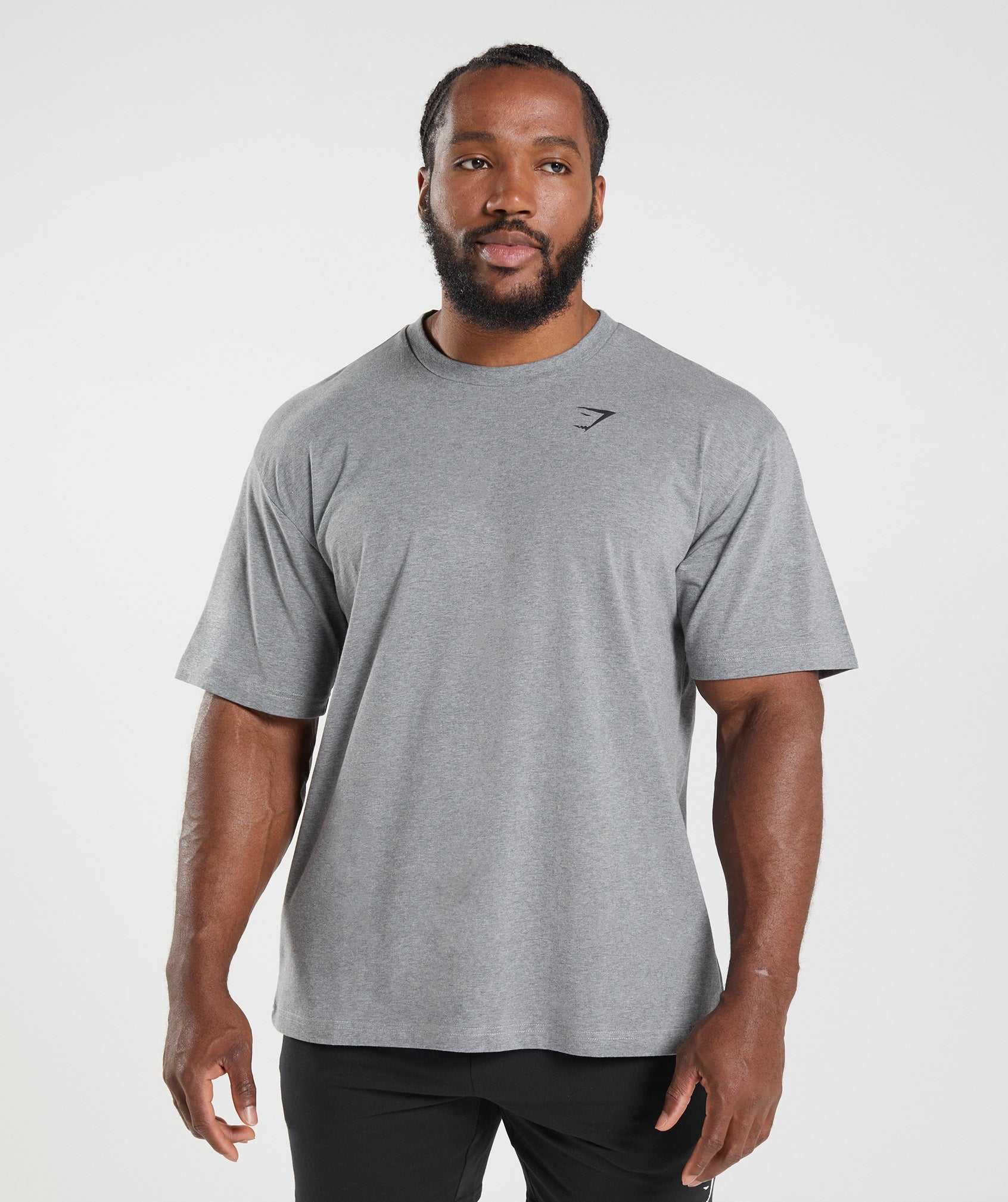 Gymshark Essential Oversized T-shirts Grijs | XJOG80561