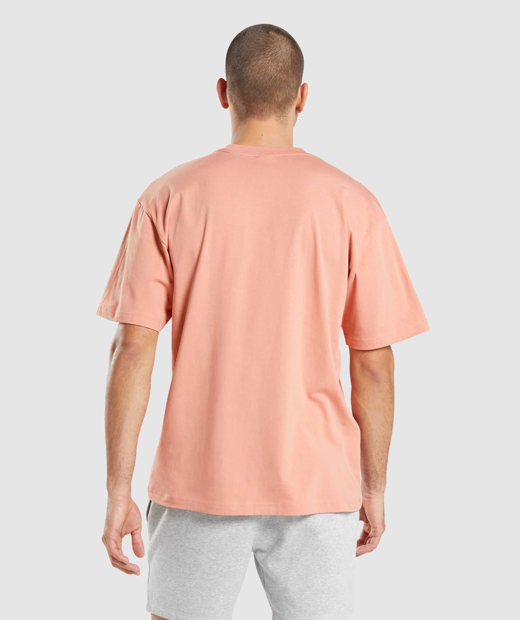 Gymshark Essential Oversized T-shirts Roze | CRWP37429