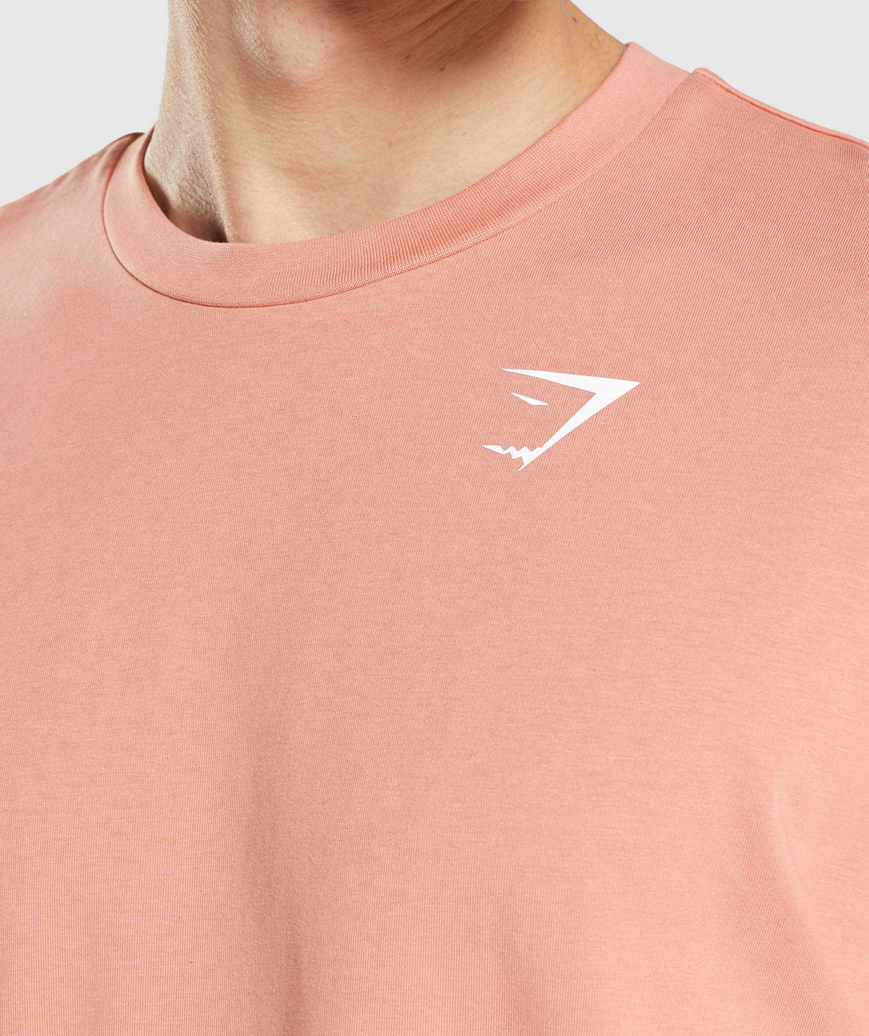 Gymshark Essential Oversized T-shirts Roze | CRWP37429