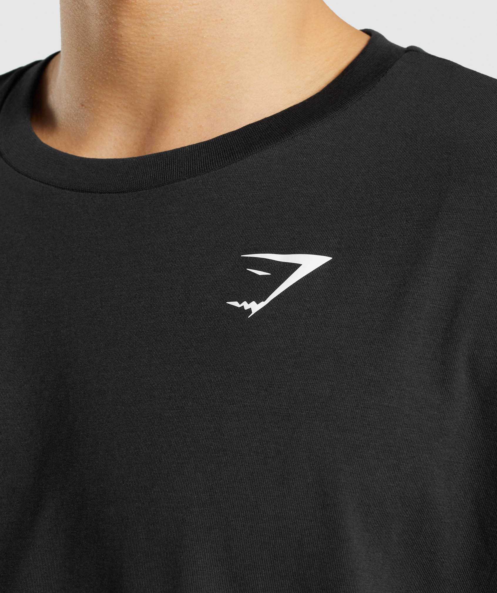 Gymshark Essential Oversized T-shirts Zwart | GRVC60541