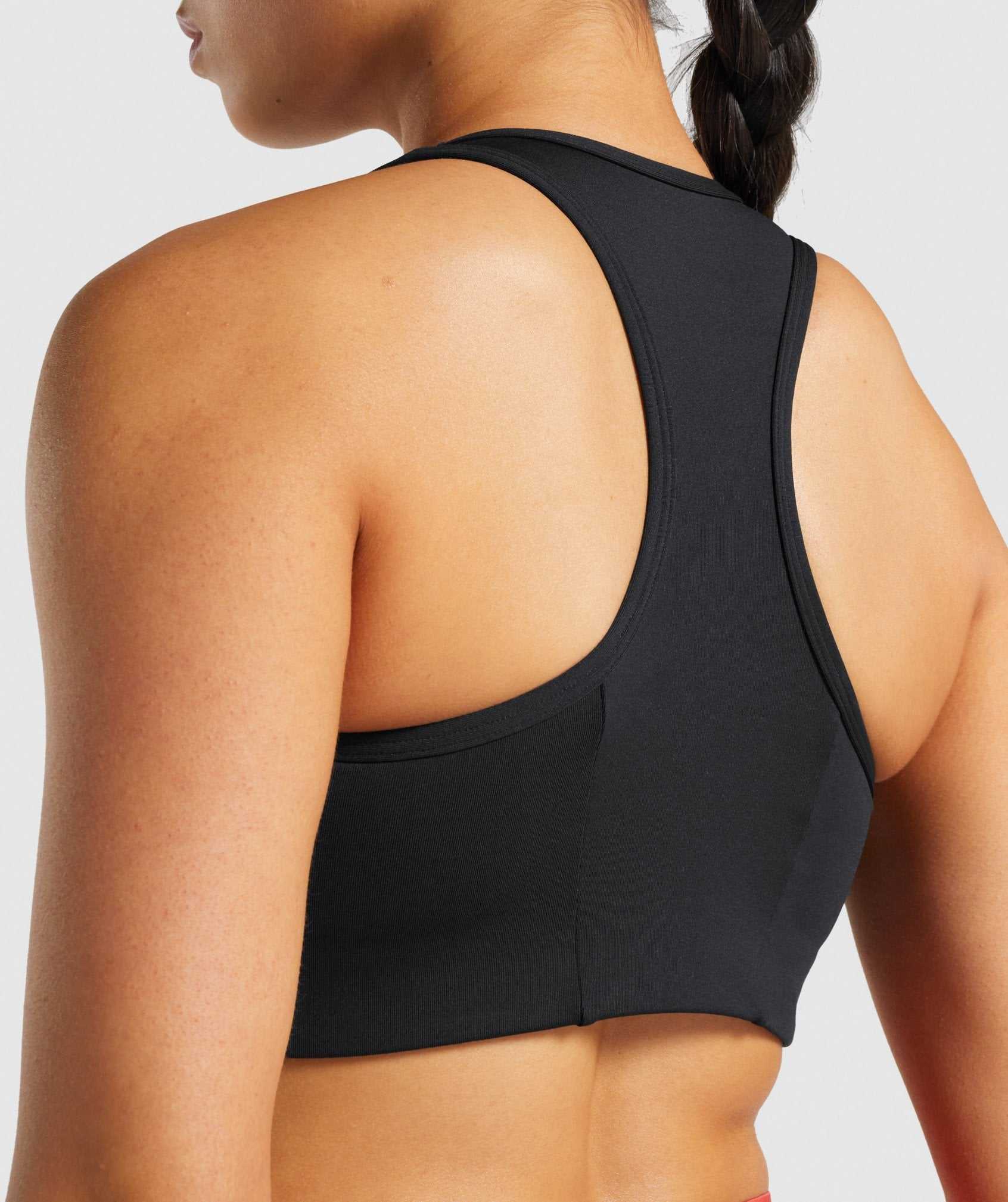 Gymshark Essential Racer Back Sport Bh Zwart | NTBU64318