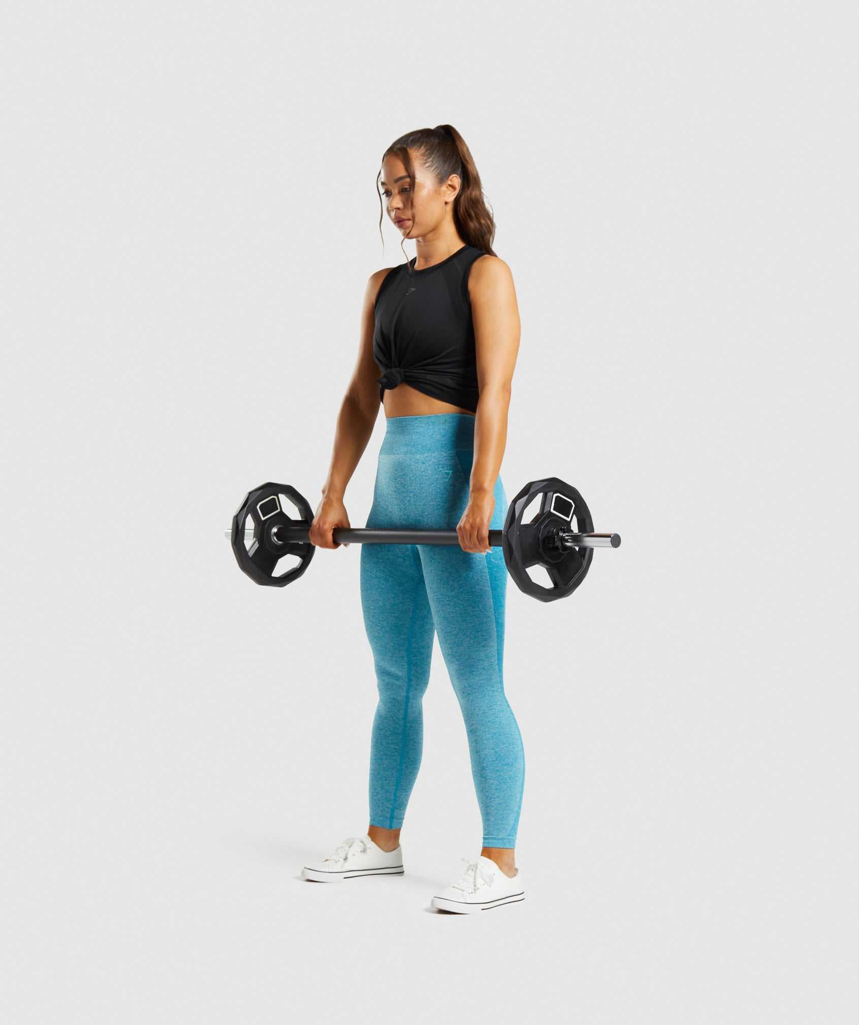 Gymshark Flex High Waisted Leggings Blauw | EFIO18249