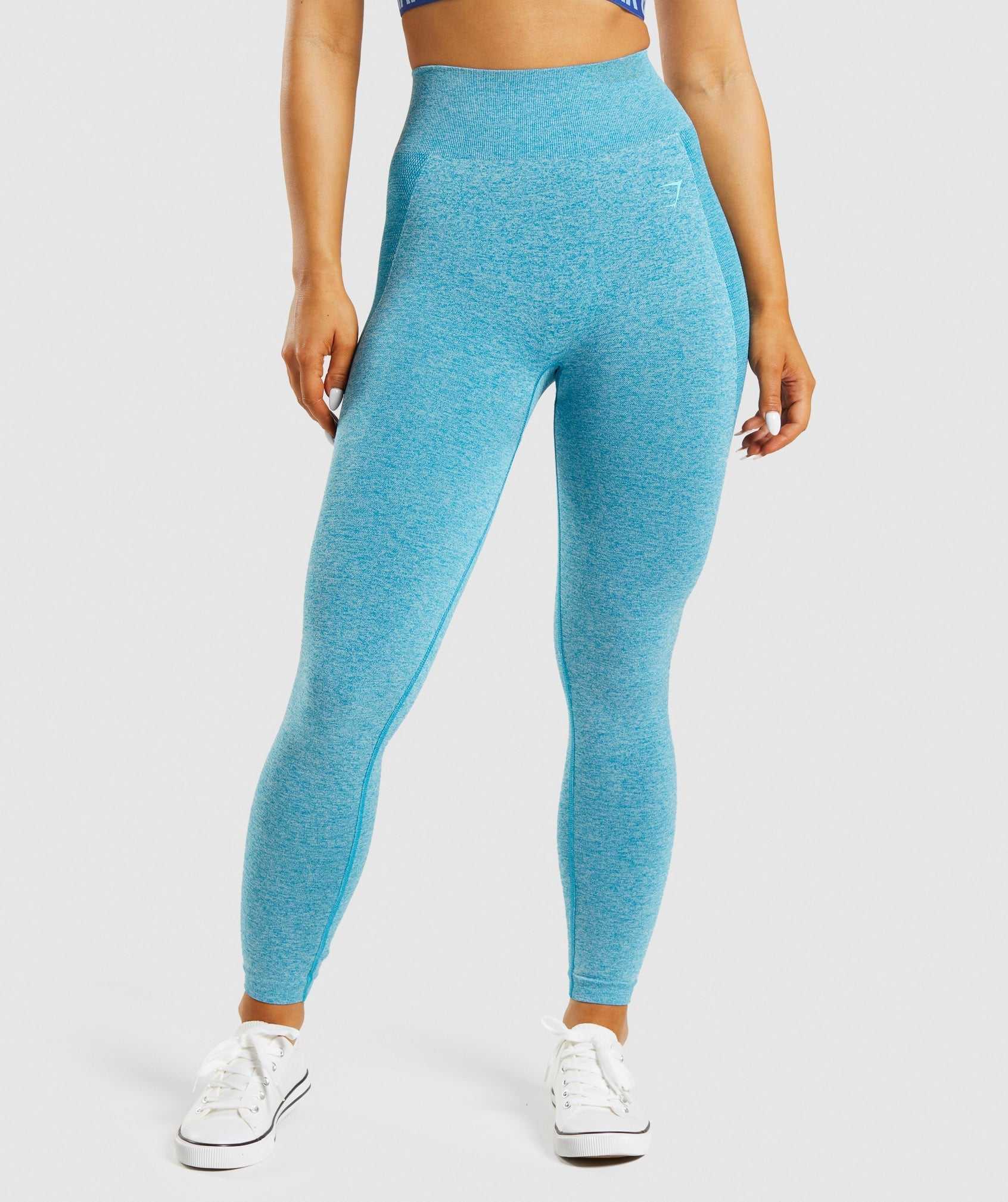 Gymshark Flex High Waisted Leggings Blauw | EFIO18249