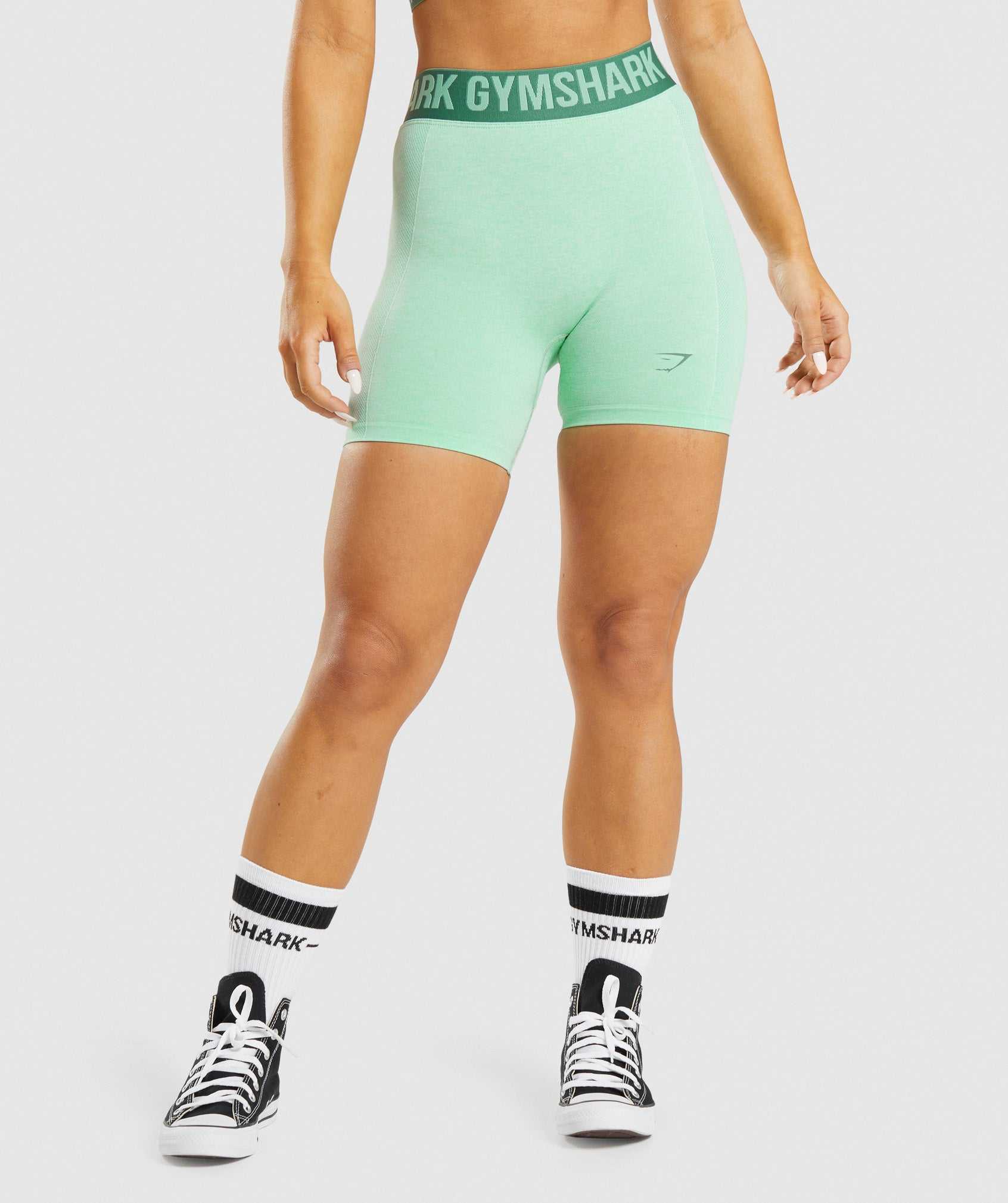 Gymshark Flex Korte Broek Groen | AHBW85642