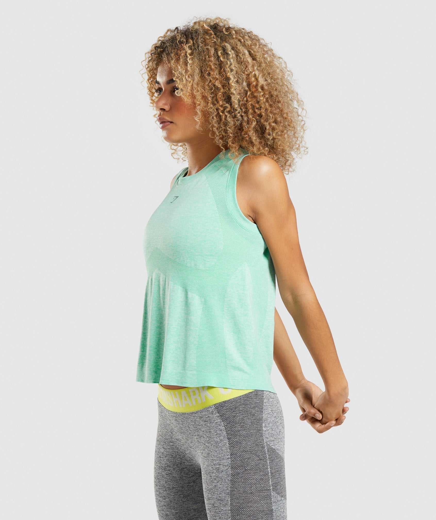 Gymshark Flex Loose Tanktop Groen | EHLO86079