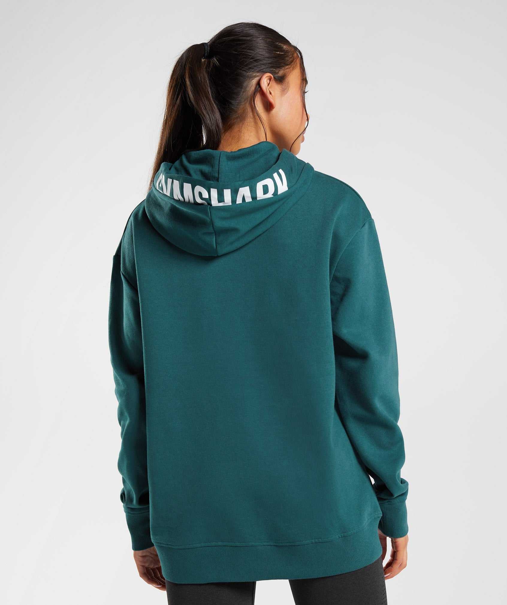 Gymshark Fraction Hoodie Turquoise | NOQR73258