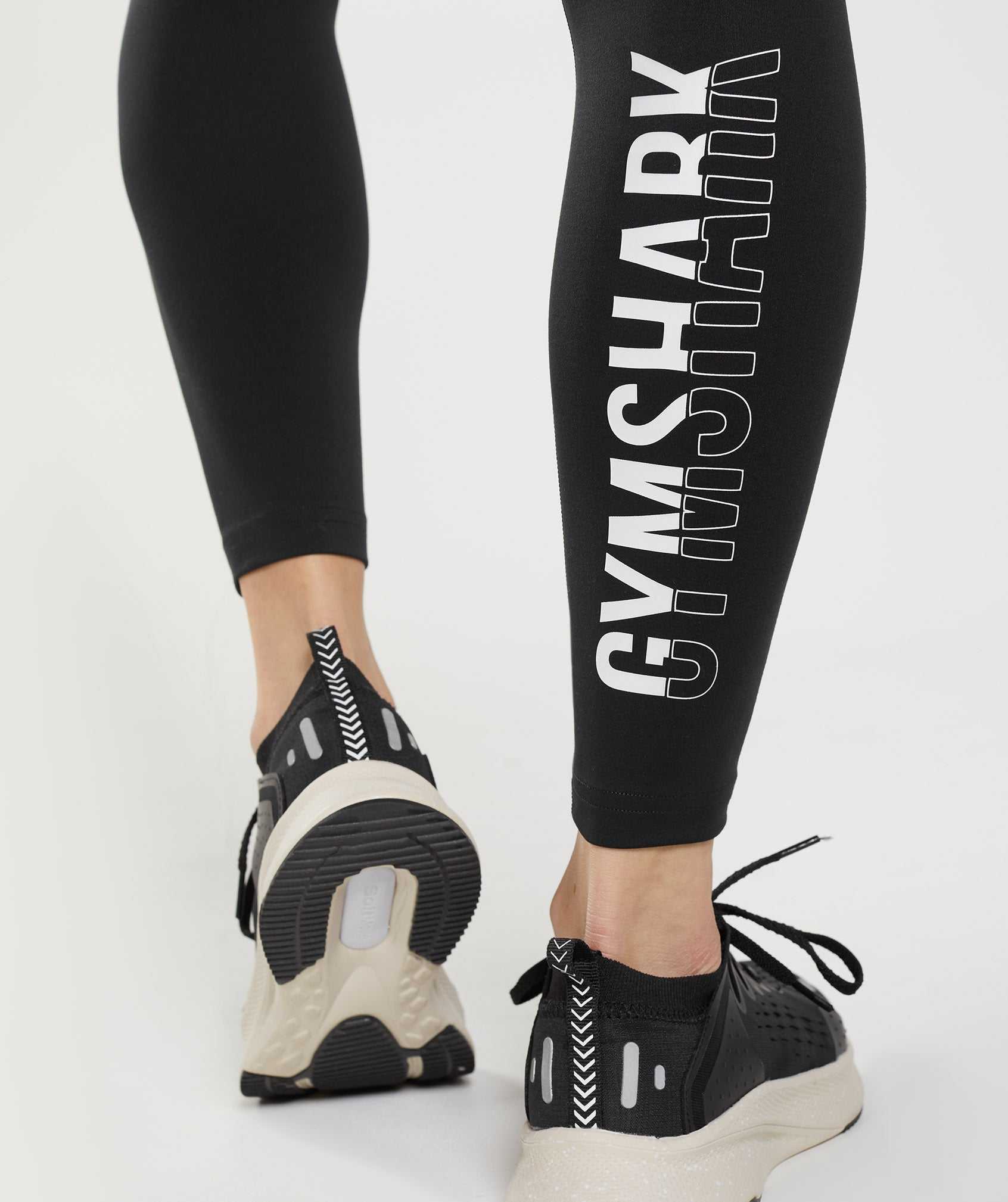 Gymshark Fraction Leggings Zwart Wit | SHTV58726