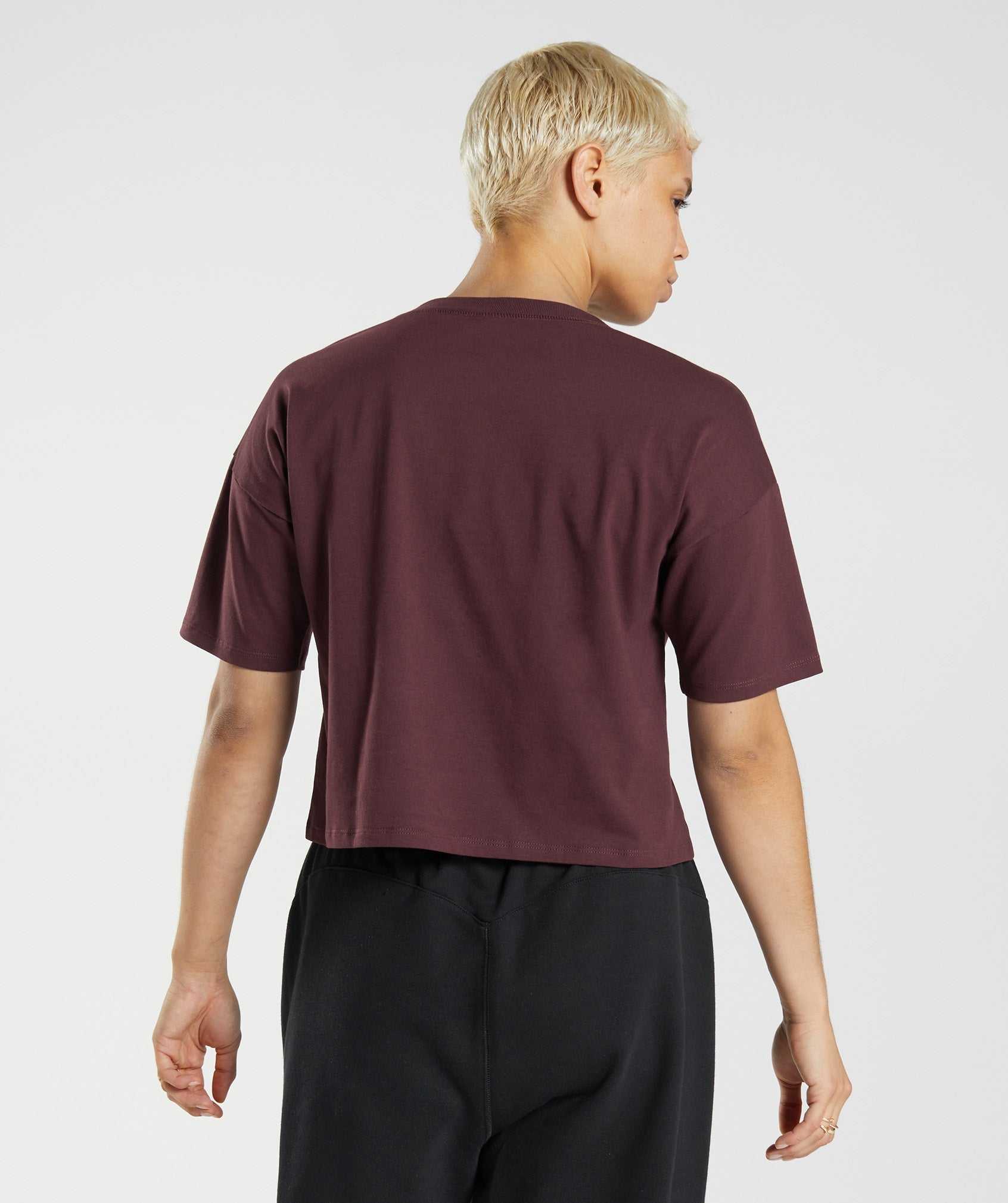 Gymshark GS10 Year Midi Topjes Bordeaux | IVOU86031