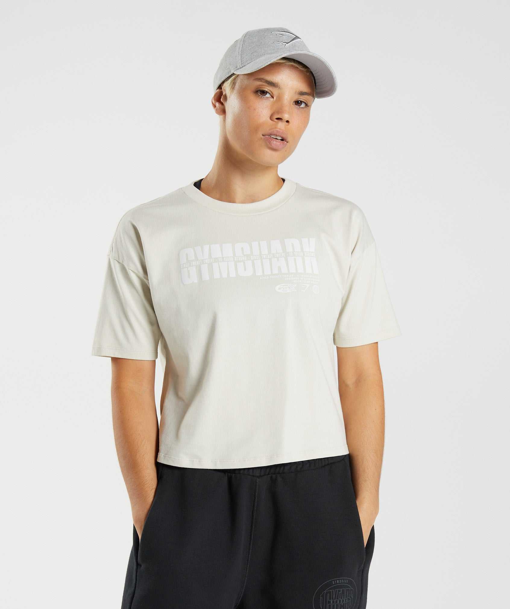 Gymshark GS10 Year Midi Topjes Grijs | ETBG87192