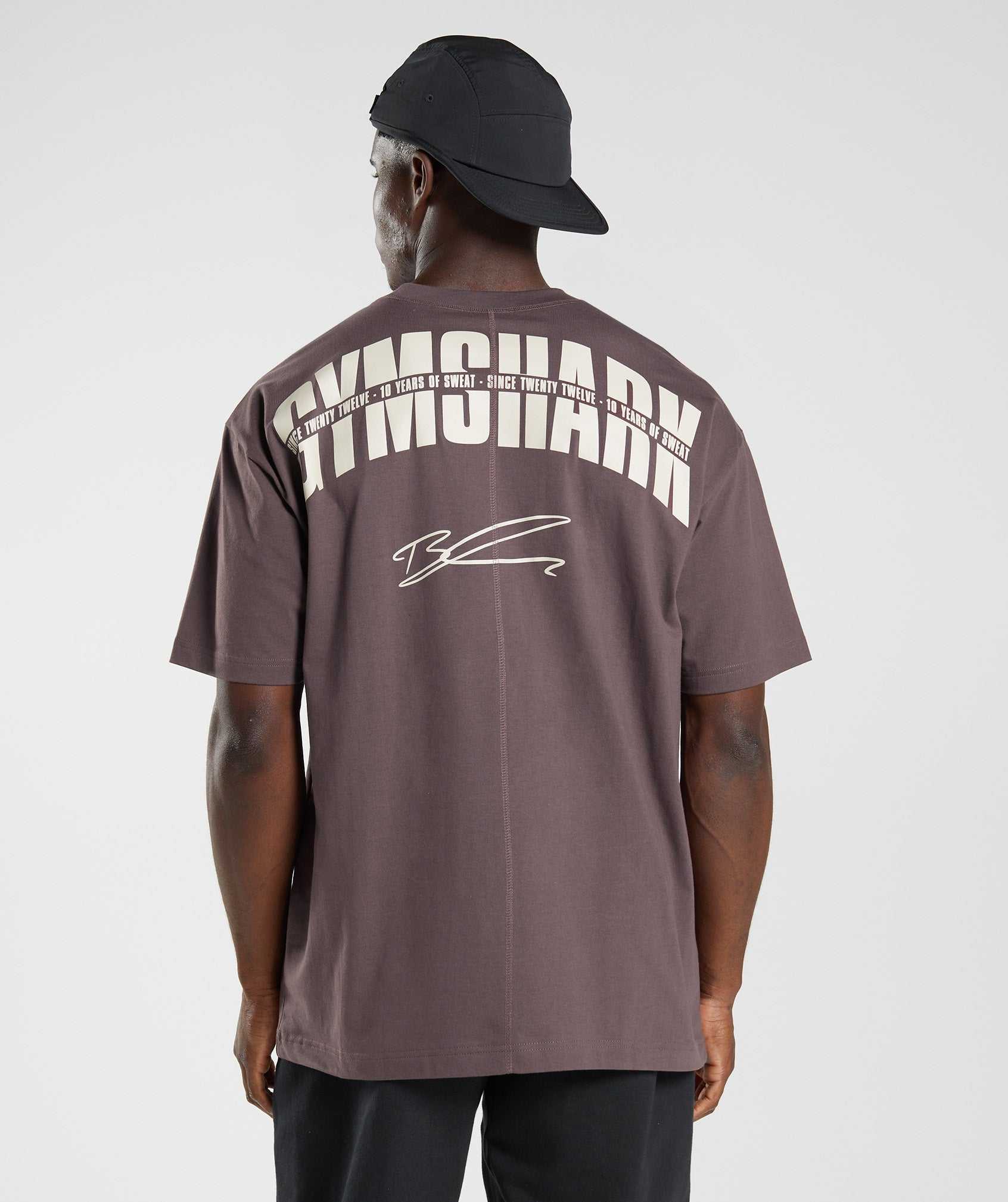 Gymshark GS10 Year Oversized T-shirts Chocola Bruin | NDVZ16928