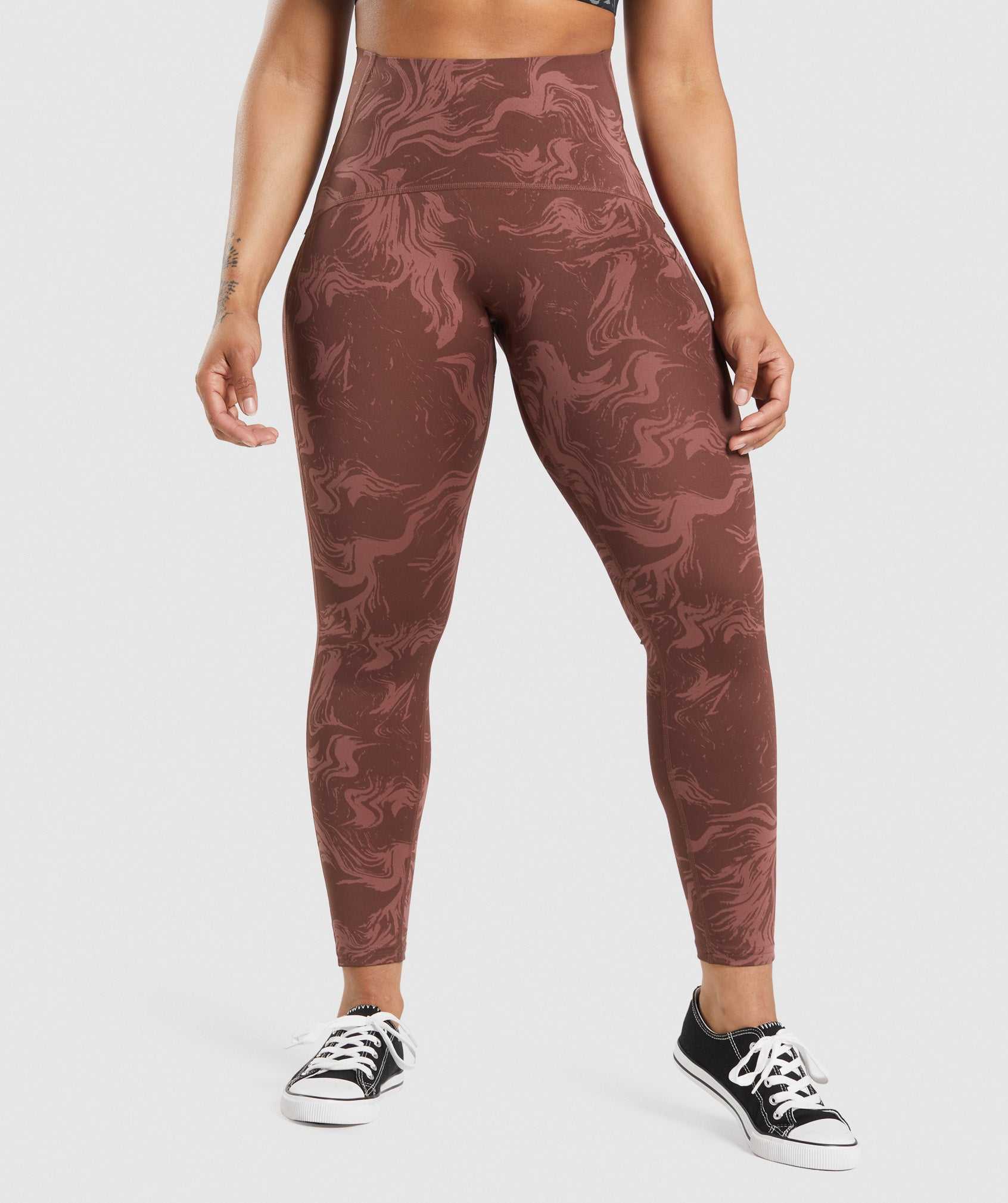 Gymshark GS Power High Rise Leggings Roze Bruin | XRJH80134