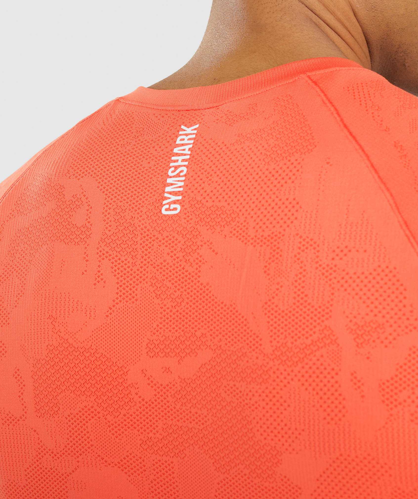 Gymshark Geo Seamless T-shirts Oranje Oranje | ZSPD41709