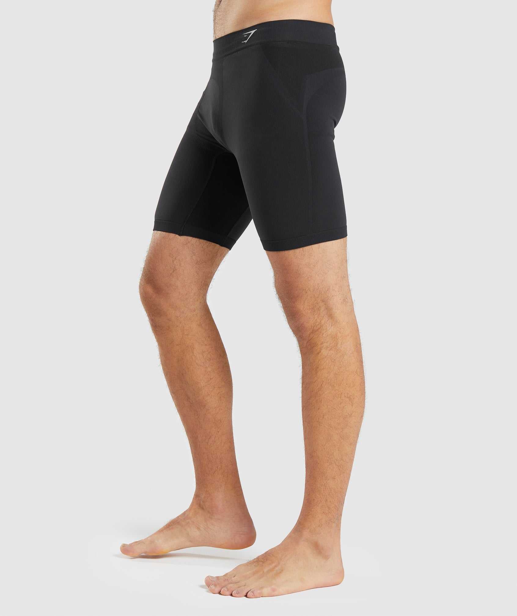 Gymshark Hybride Boxer Korte Broek Zwart Lichtgrijs | KMFN02947