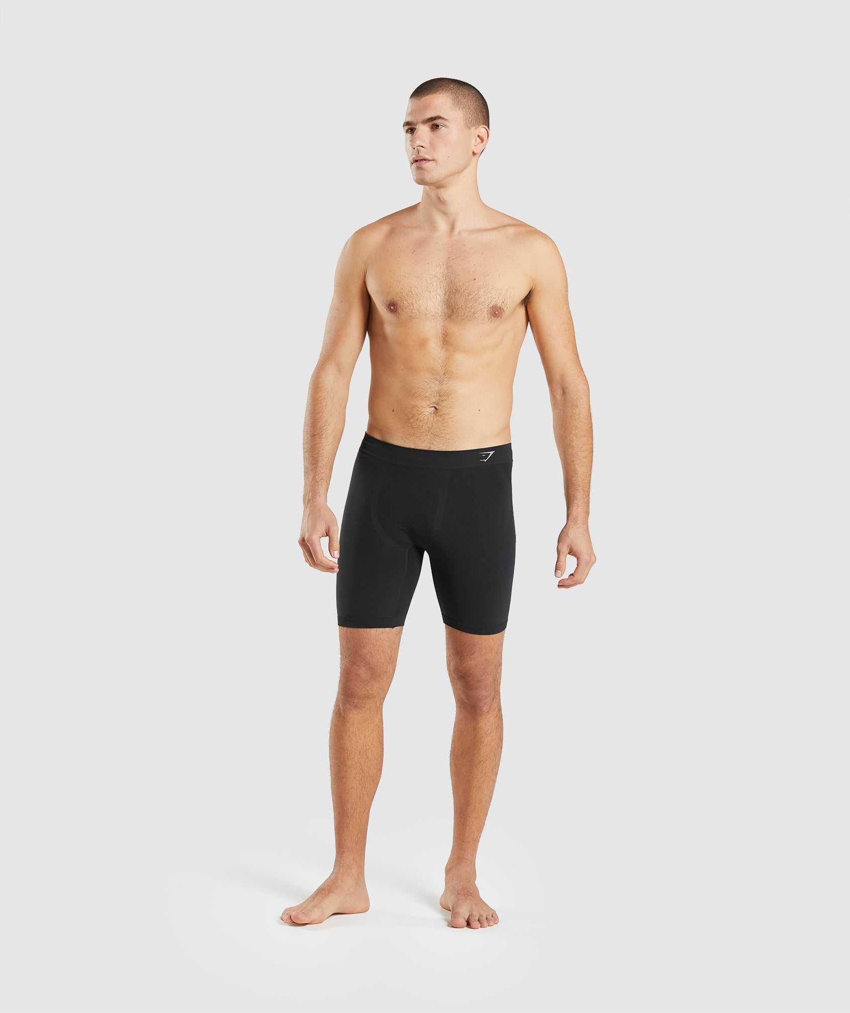 Gymshark Hybride Boxer Korte Broek Zwart Lichtgrijs | KMFN02947