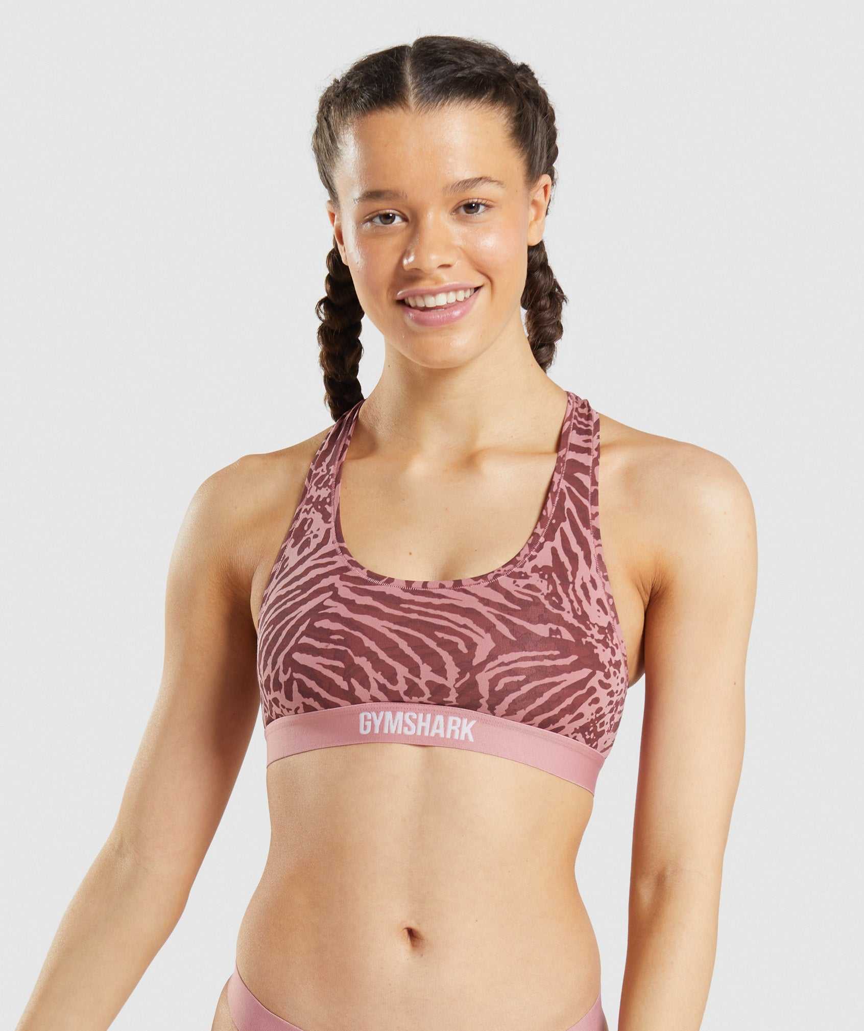 Gymshark Katoenen Bralette Ondergoed Roze | TZMR80792