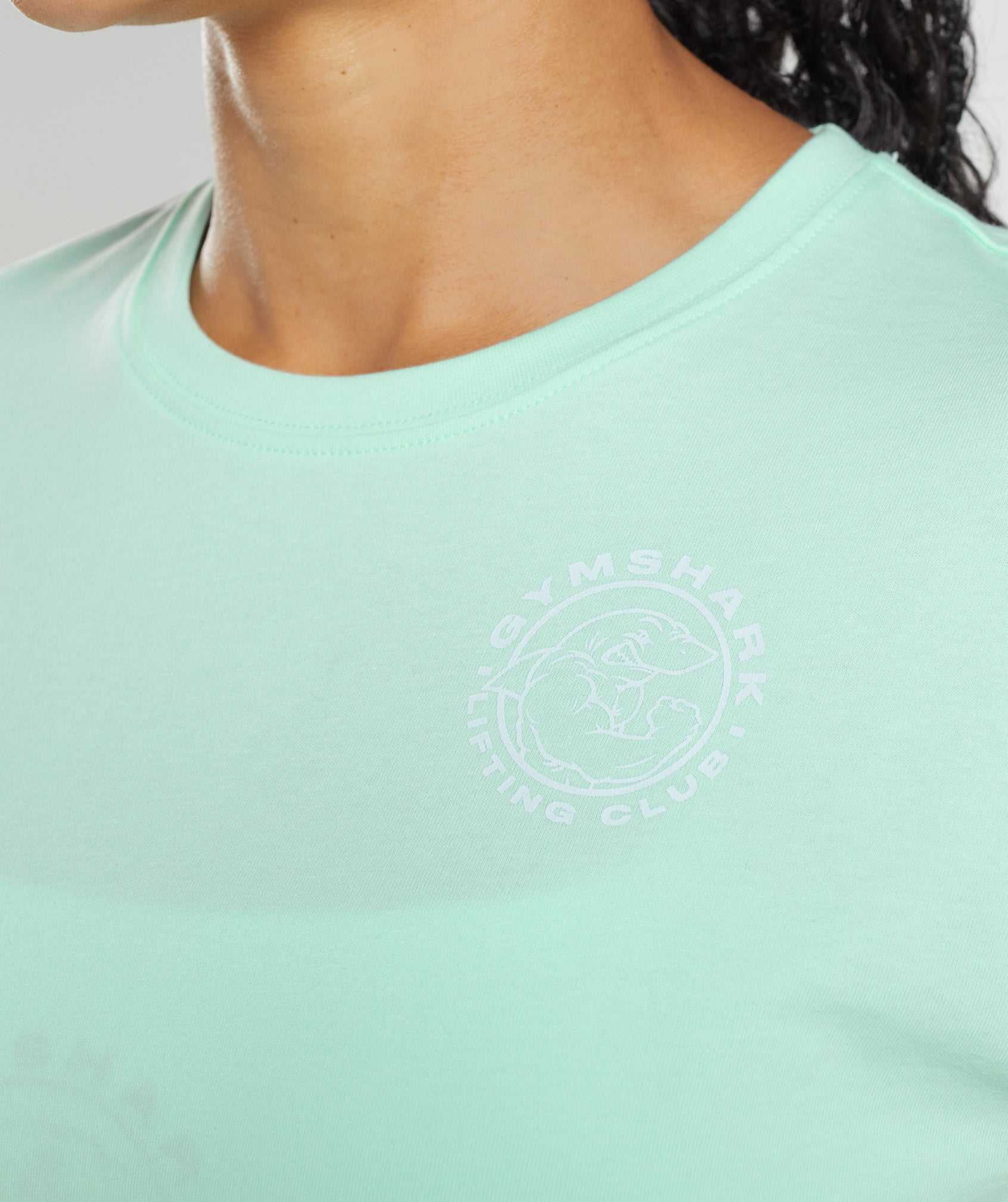 Gymshark Legacy Crop Topjes Blauw | WBEY45398