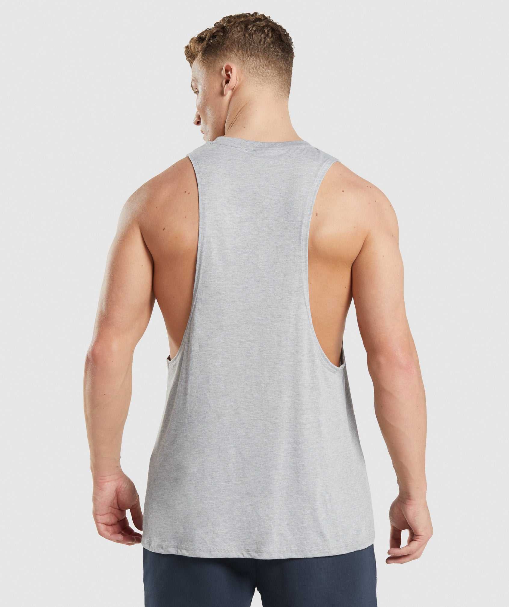 Gymshark Legacy Drop Arm Tanktop Lichtgrijs | MSRH12307